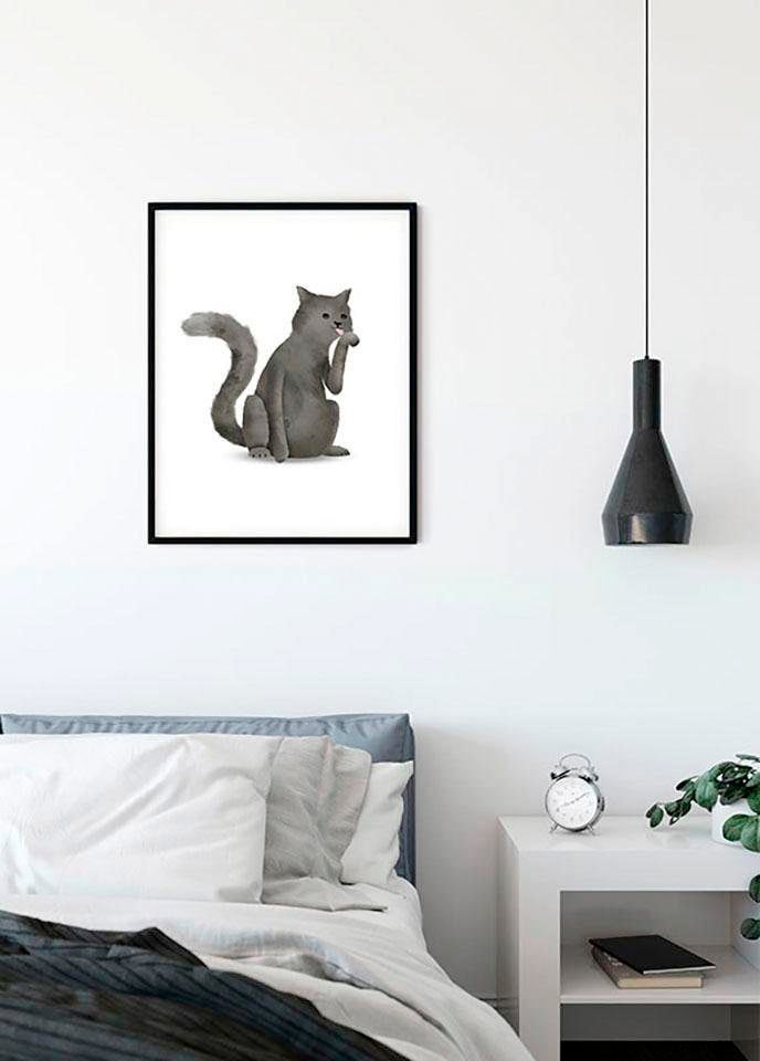 Komar Poster »Cute Wohnzimmer Tiere, Schlafzimmer, (1 mit online | Garantie Cat«, kaufen Animal Jahren St.), 3 XXL Kinderzimmer
