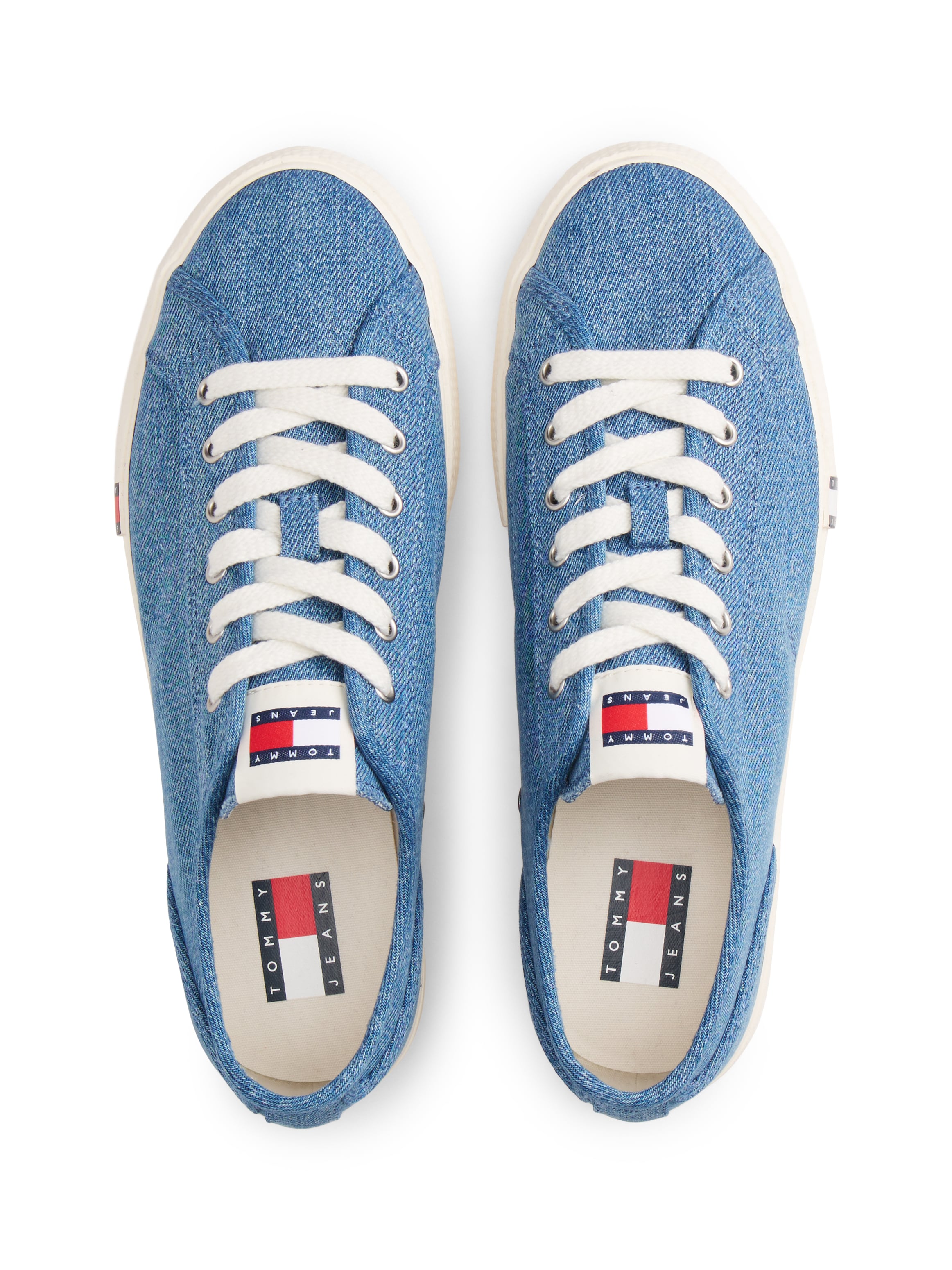 Tommy Jeans Plateausneaker »ARCHIVE Y2K DENIM«  Schnürschuh, Halbschuh, Freizeitschuh mit Flagge im Plateau