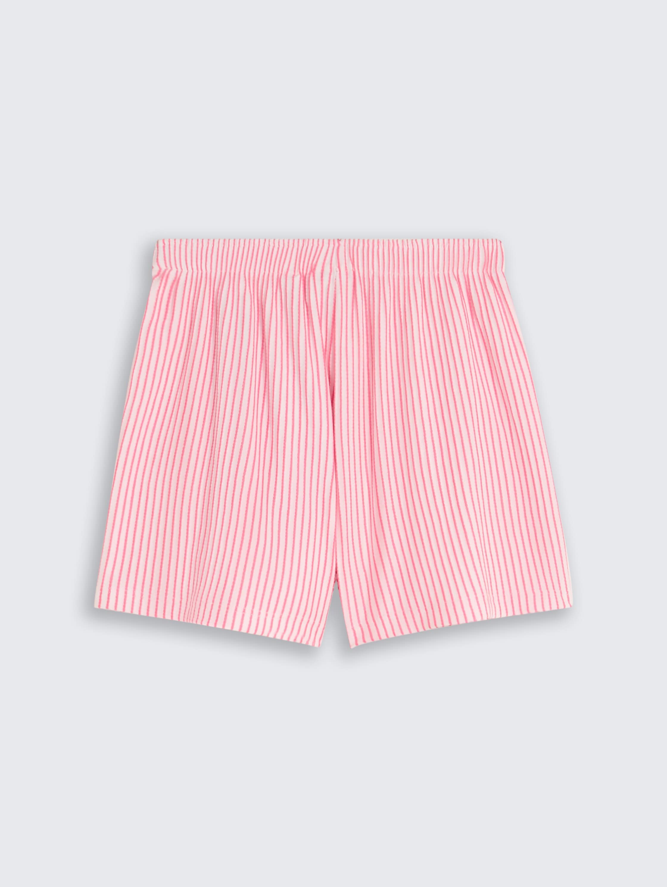 TOM TAILOR Relaxshorts  mit gestreiftem Allover-Druck, leichtes und atmungsaktives Material