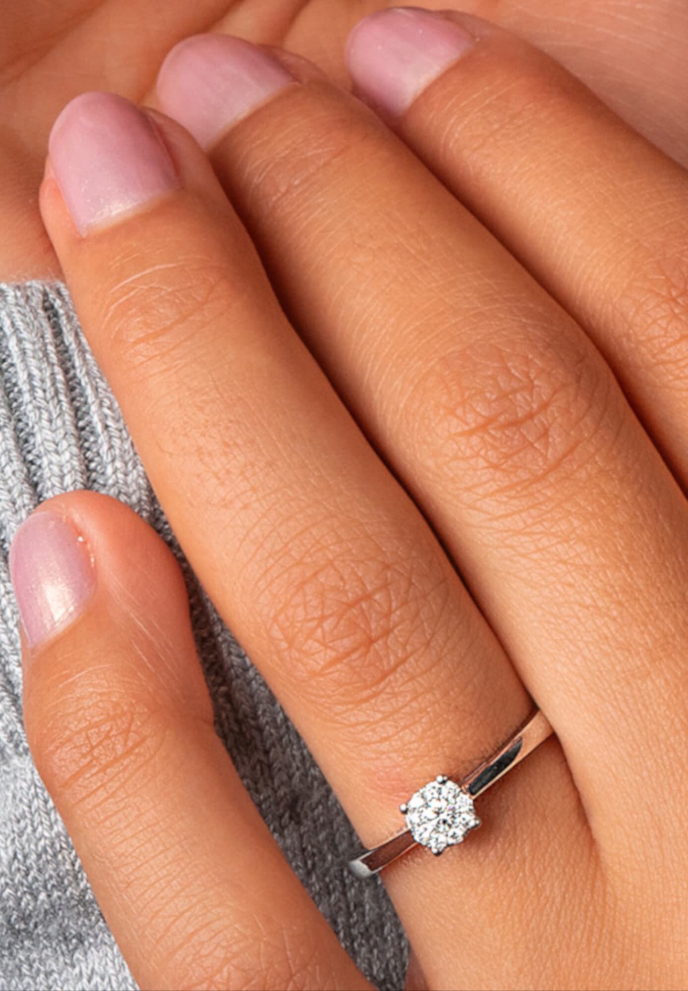 ONE ELEMENT Diamantring »0.25 ct Diamant Brillant Ring aus 585 Weißgold«