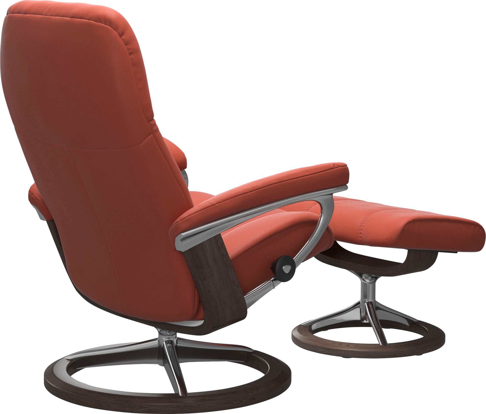 Stressless® Relaxsessel »Consul« Set, Relaxsessel mit Hocker,  mit Hocker, mit Signature Base, Größe M, Gestell Wenge