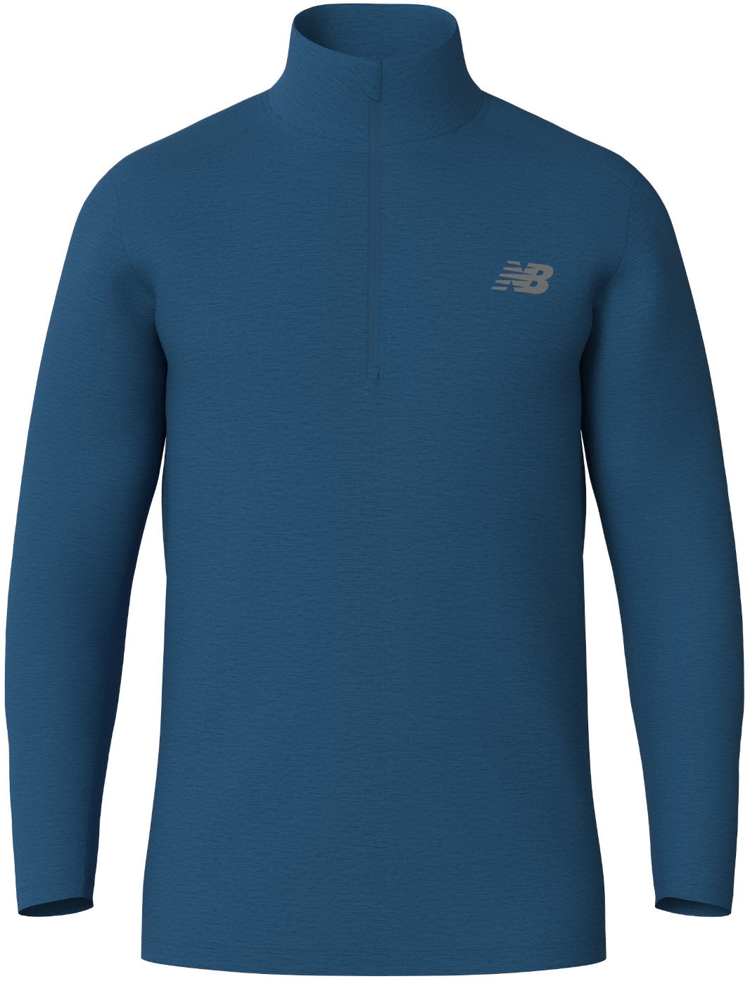 New Balance Laufshirt »Space Dye 1/4 ZipHORELINE BLUE HEATHER«, mit Label