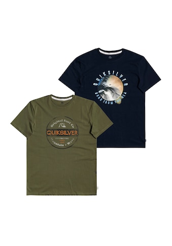 Quiksilver Print-Shirt »OCEAN OF NIGHT«, (Packung, 2 tlg., 2er-Pack) kaufen
