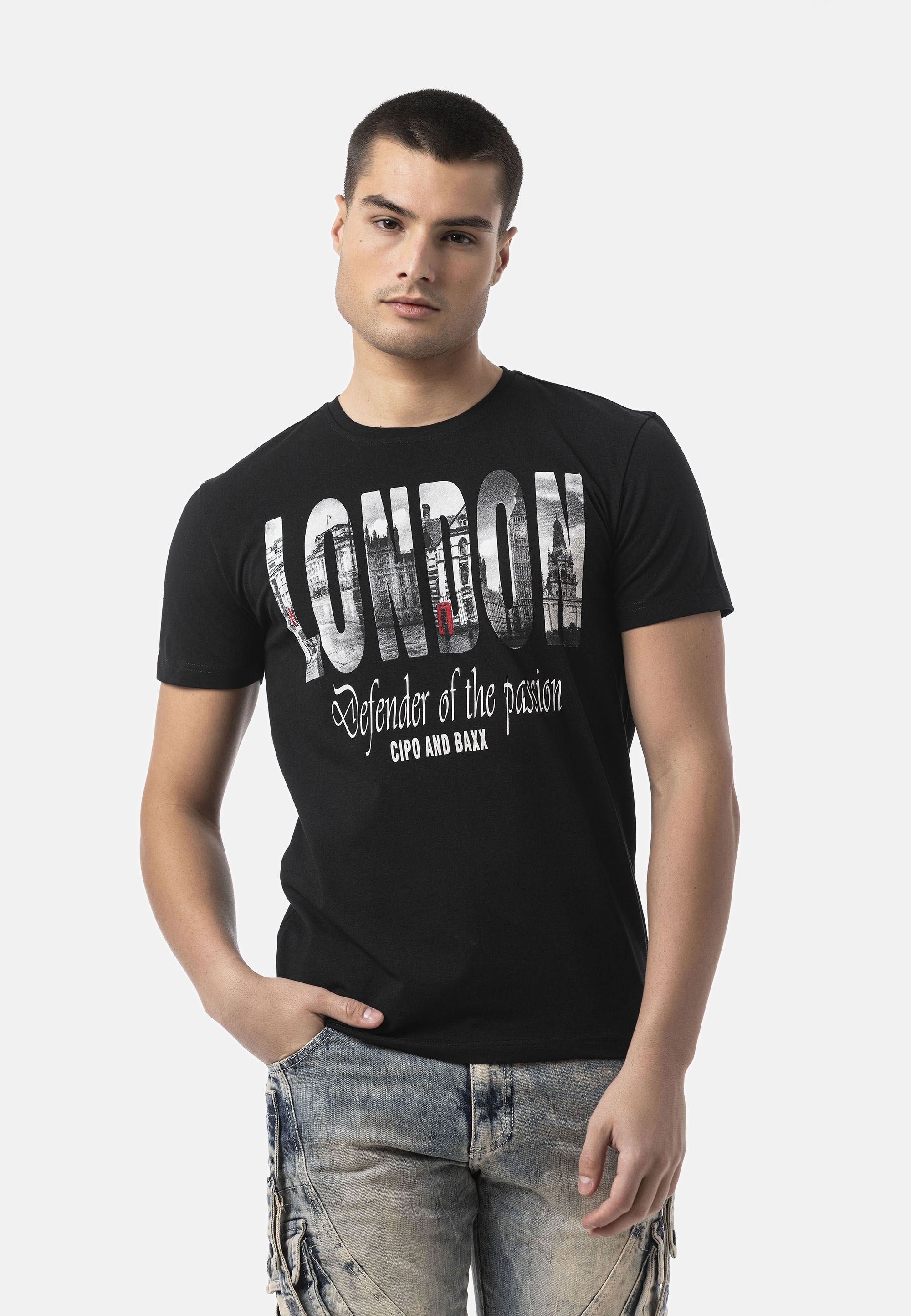Cipo & Baxx T-Shirt »CT826« in Regular Fit