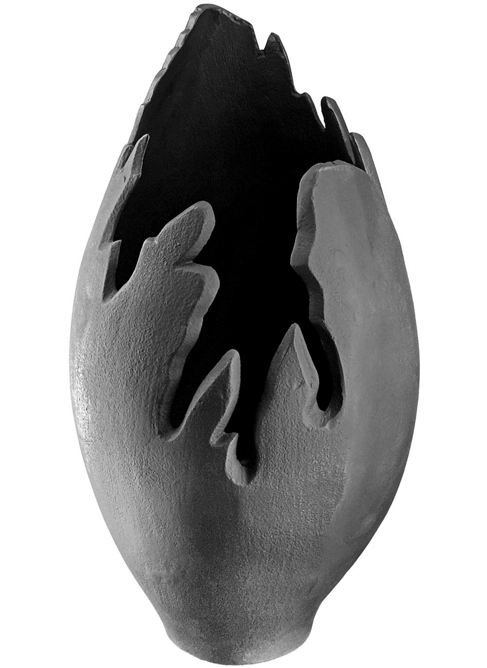 Casablanca by Gilde Dekovase »Vulkano Flame, aus Aluminium, nicht wasserdicht«, (1 St.), mit Filzgleitern, nur für Dekozwecke geeignet