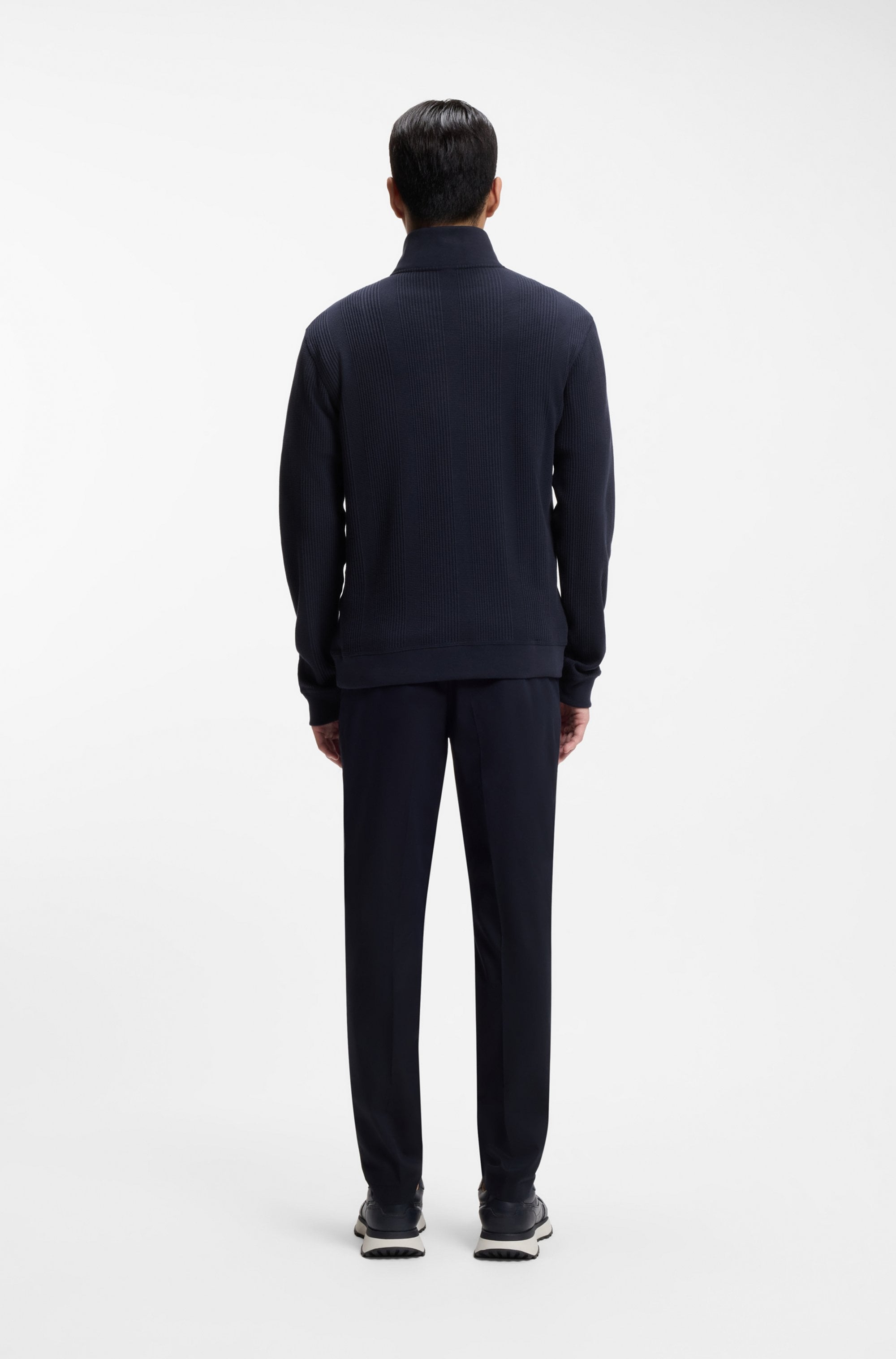 BOSS Sweatshirt »Structure 1/4 Zip«, mit Stehkragen
