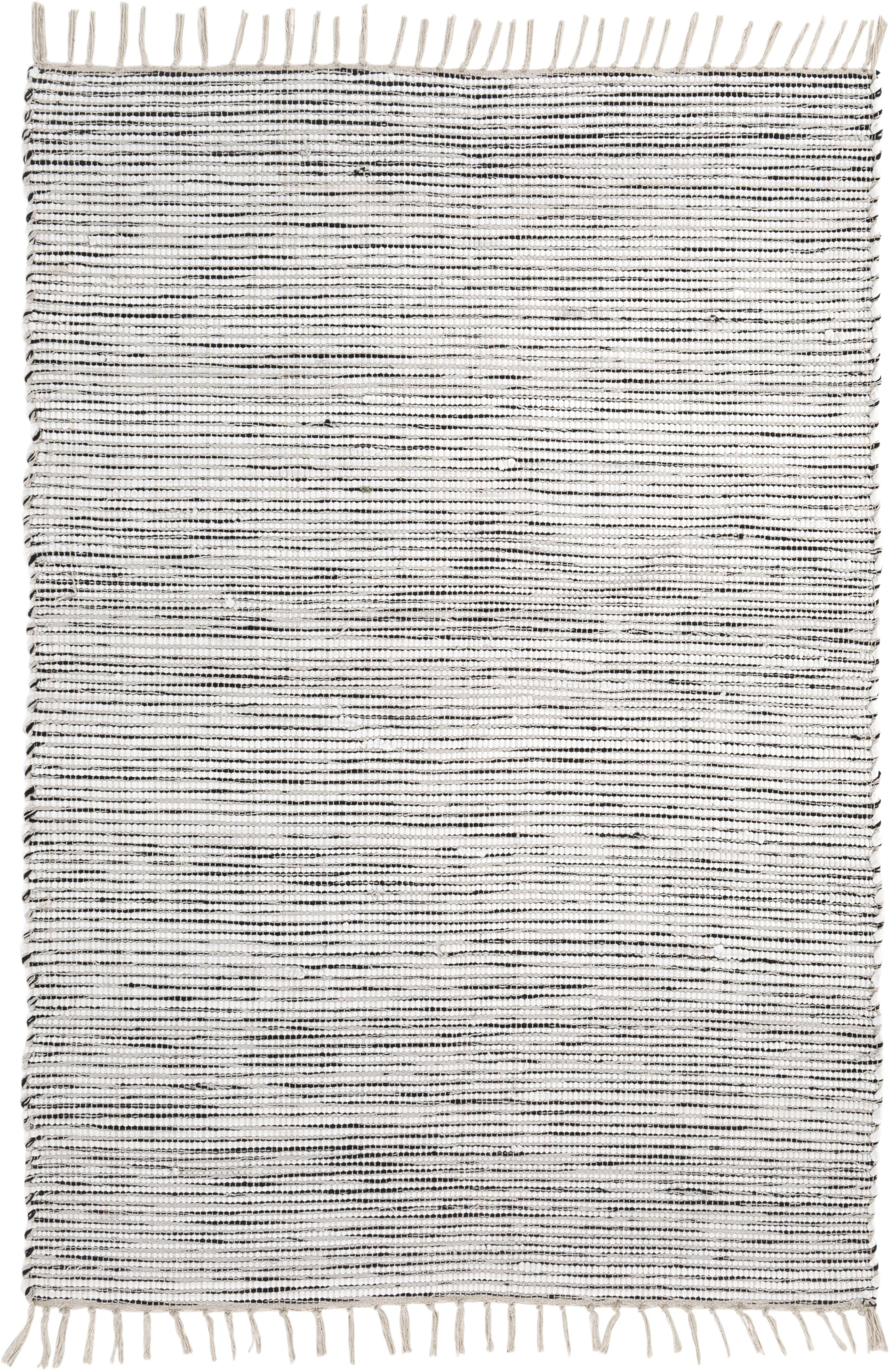 Andiamo Teppich »Milo 1«, rechteckig, Handweb reine Teppich, mit Fransen Baumwolle, handgewebt, Flachgewebe