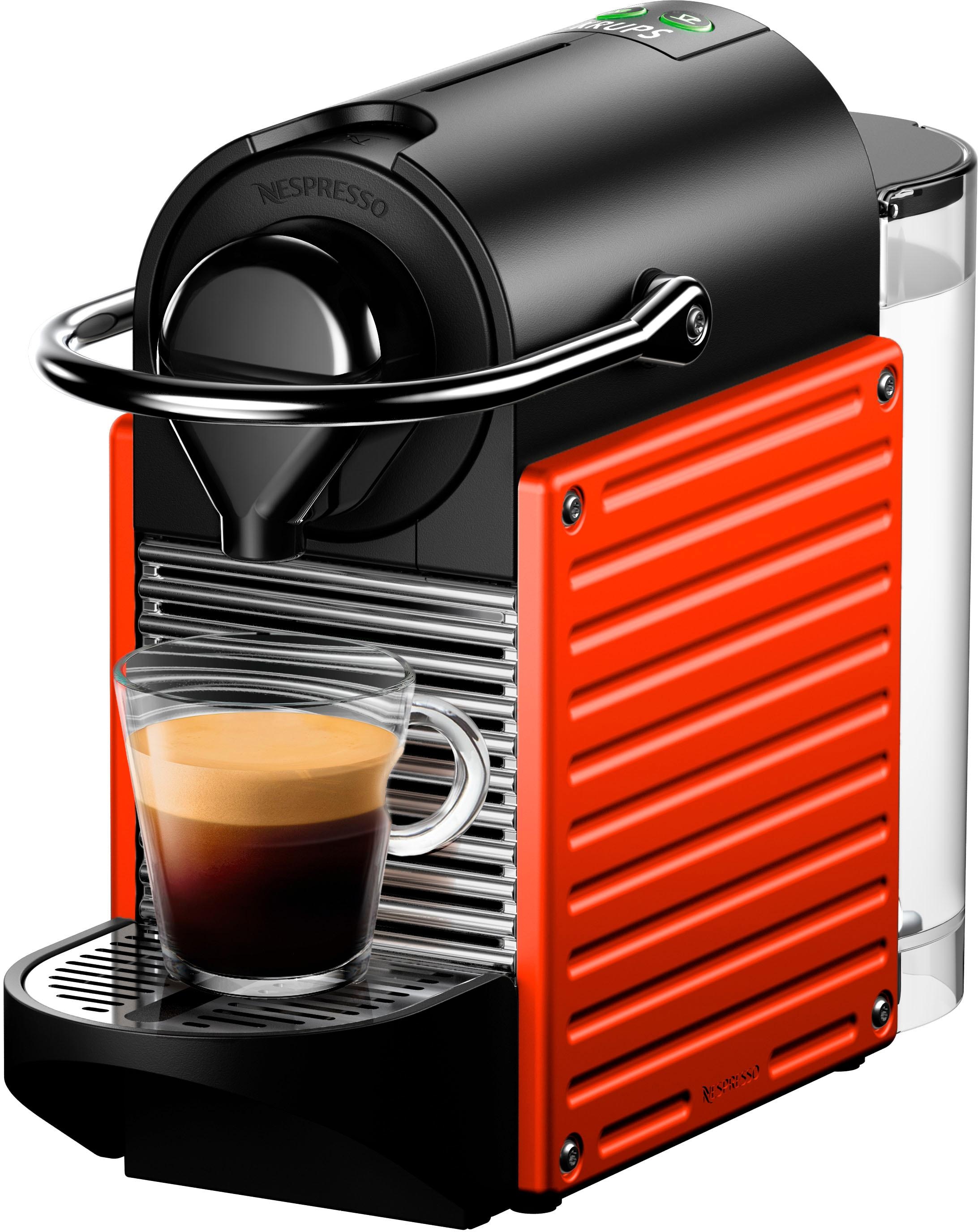 Nespresso Kapselmaschine »Pixie XN3045 von Kapseln inkl. Jahren Krups, mit 3 Garantie XXL Willkommenspaket mit 14 Red«