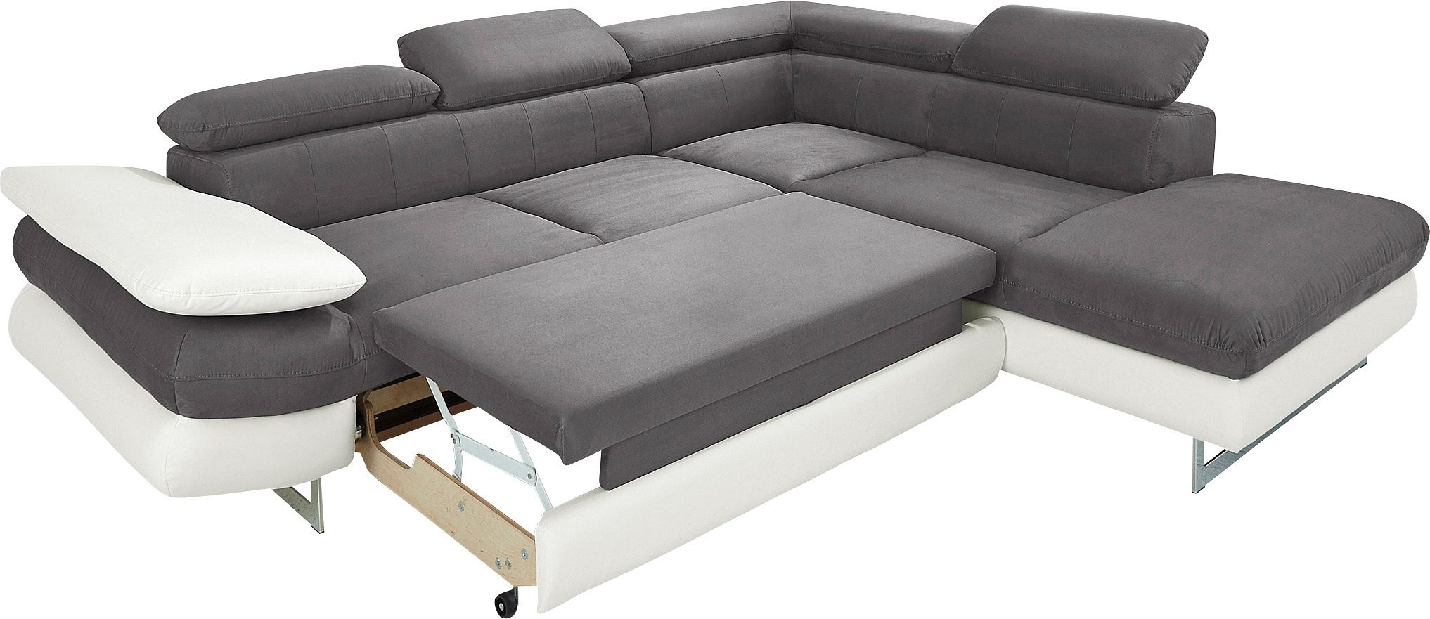 INOSIGN Ecksofa »Solution L-Form«, mit Arm- & Kopfteilverstellung, wahlweise mit Bettfunktion