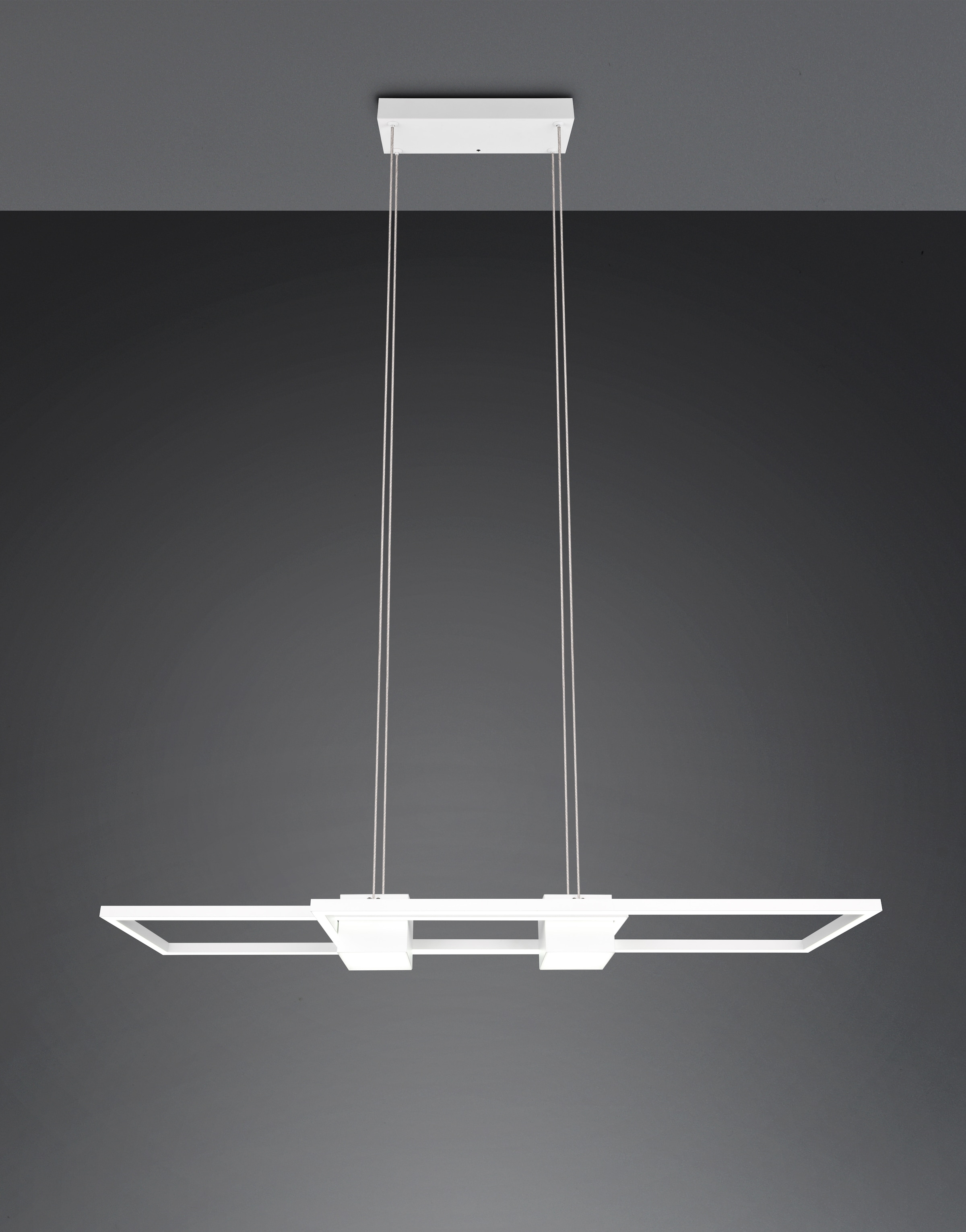 TRIO Leuchten LED Pendelleuchte »ALBANY, LED Hängelampe Wohnzimmer mit Fernbedienung, dimmbar, CCT« LED-Board 1 Stk. warmweiß - kaltweiß Lichtfarbe einstellbar, Memoryfunktion, Nachtlicht, up-and-down Licht