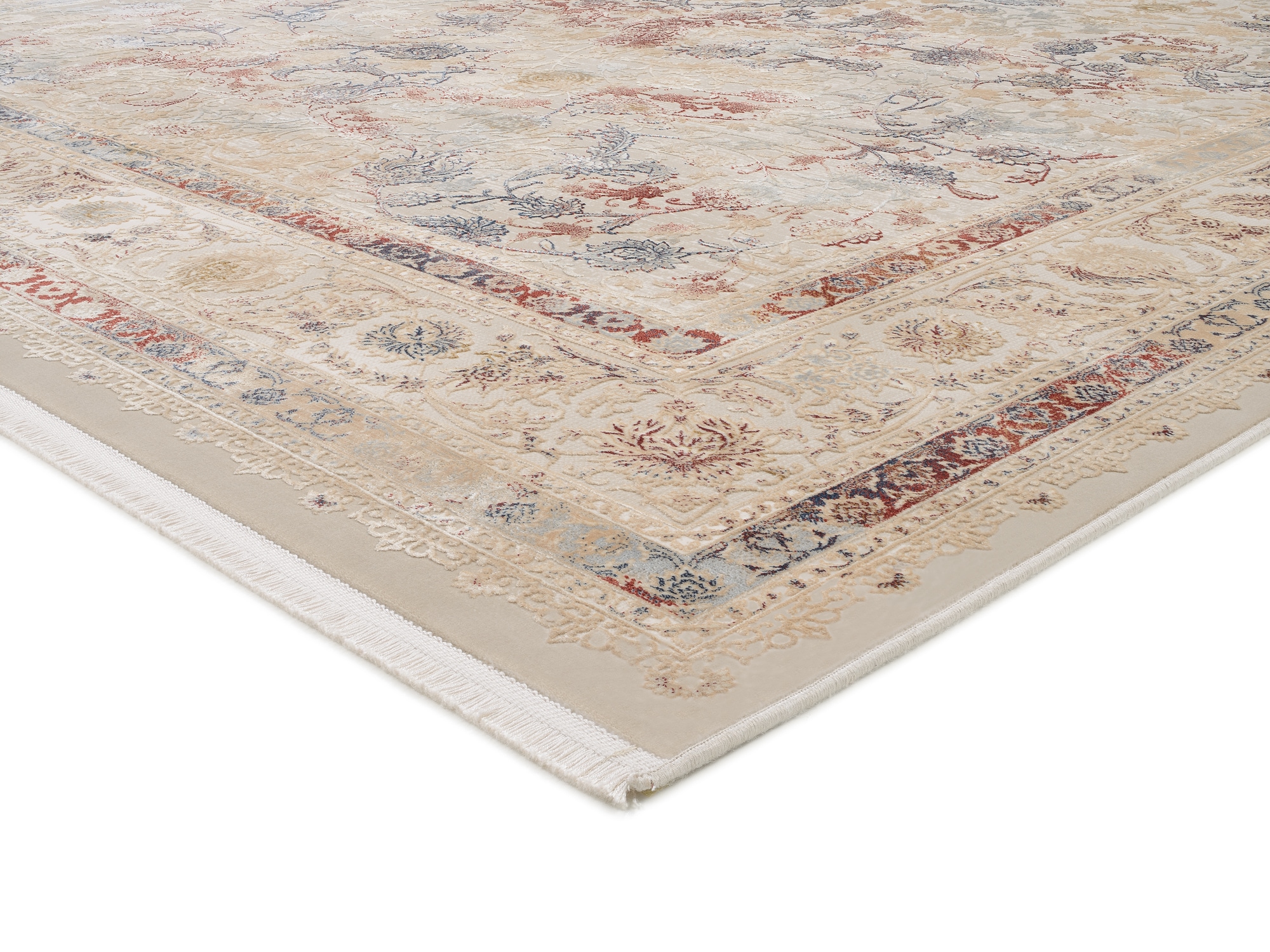 OCI DIE TEPPICHMARKE Teppich »MYSTIC LIMITED«, rechteckig, 7 mm Höhe, florale Muster in 3D-Optik, maschinell gewebt, Viskose