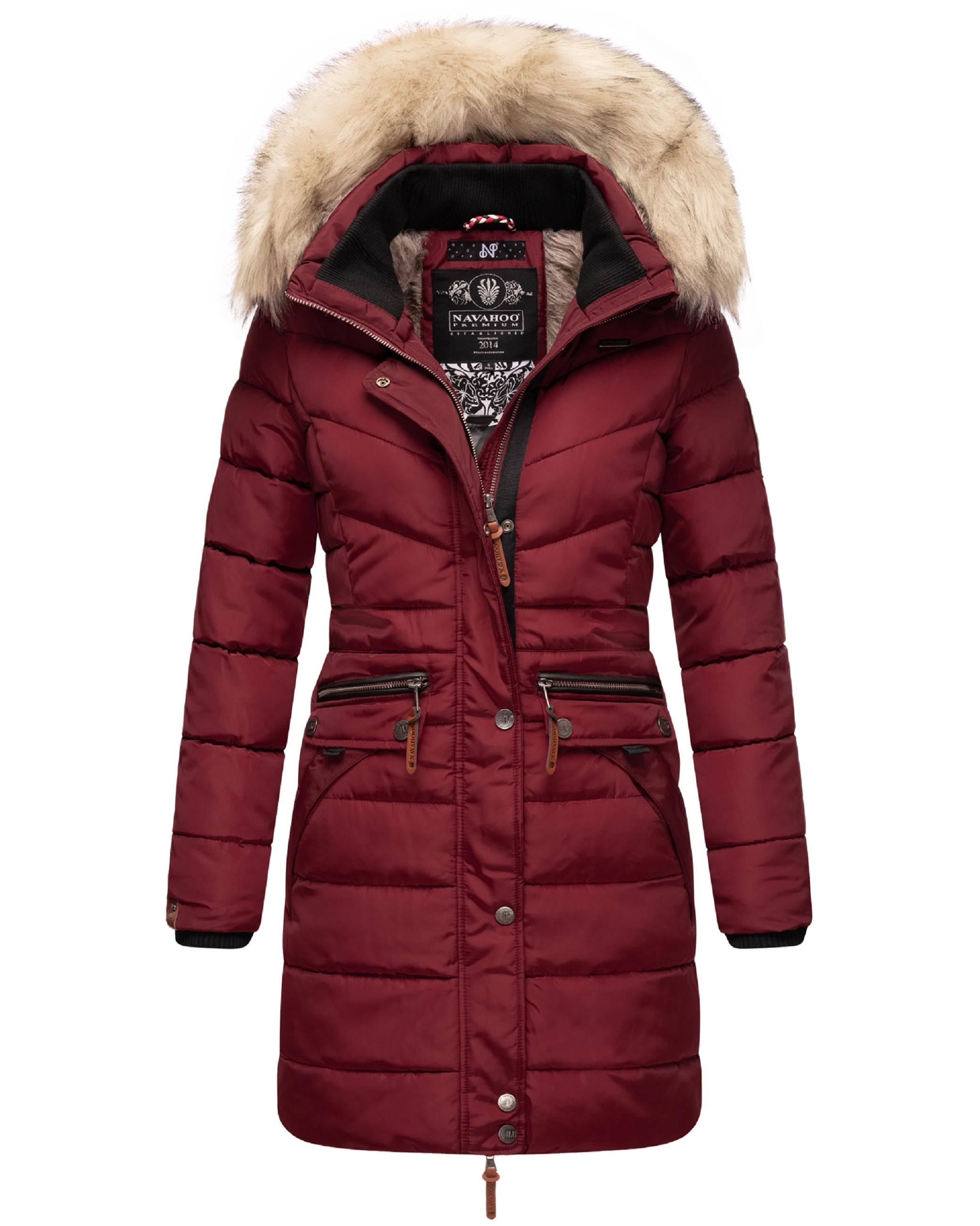 Hood Navahoo Rose Navahoo Wintermantel Navahoo Mantel Rosa Marikoo