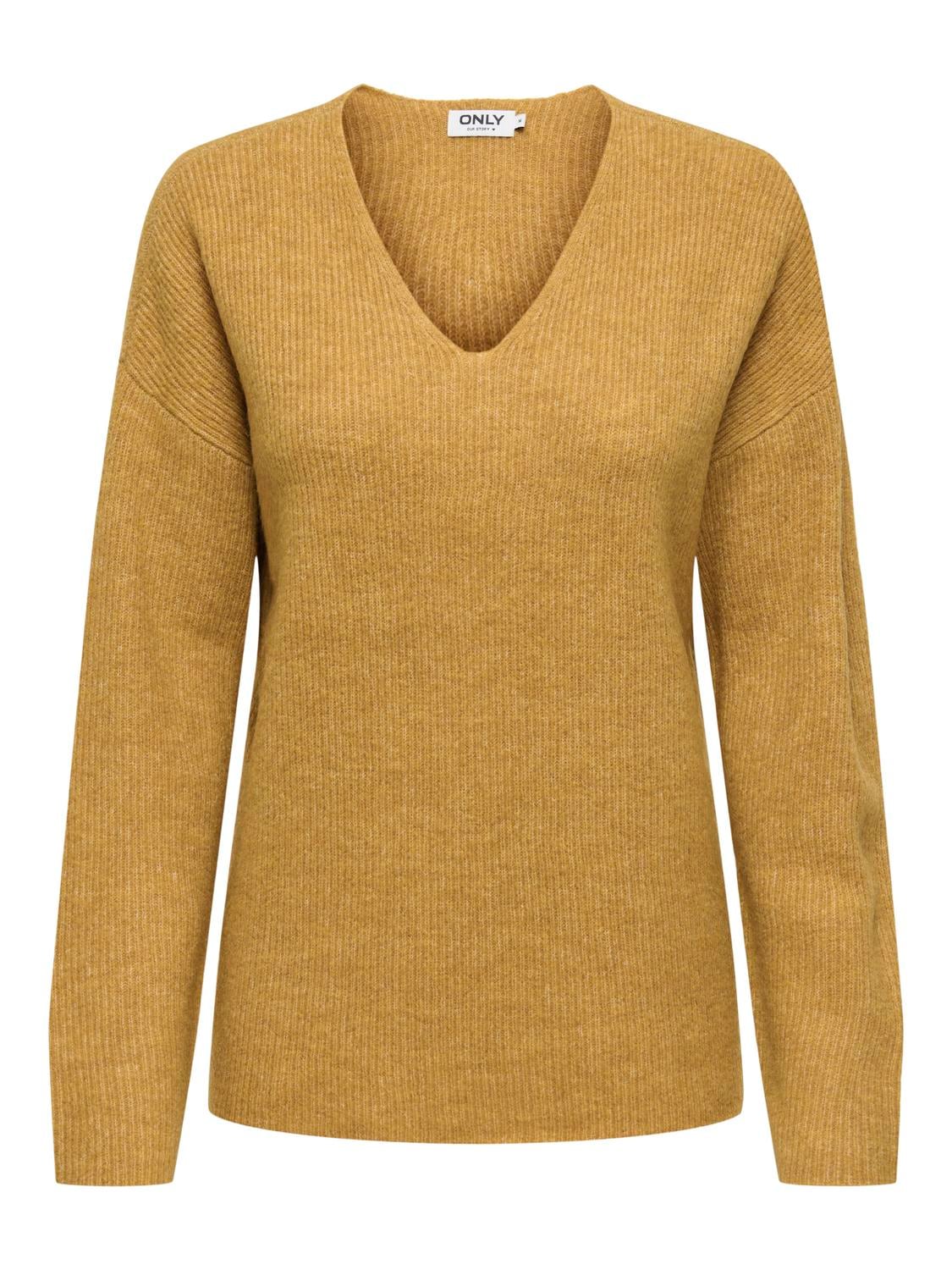 ONLY V-Ausschnitt-Pullover »ONLCAMILLA V-NECK L/S PULLOVER KNT NOOS«