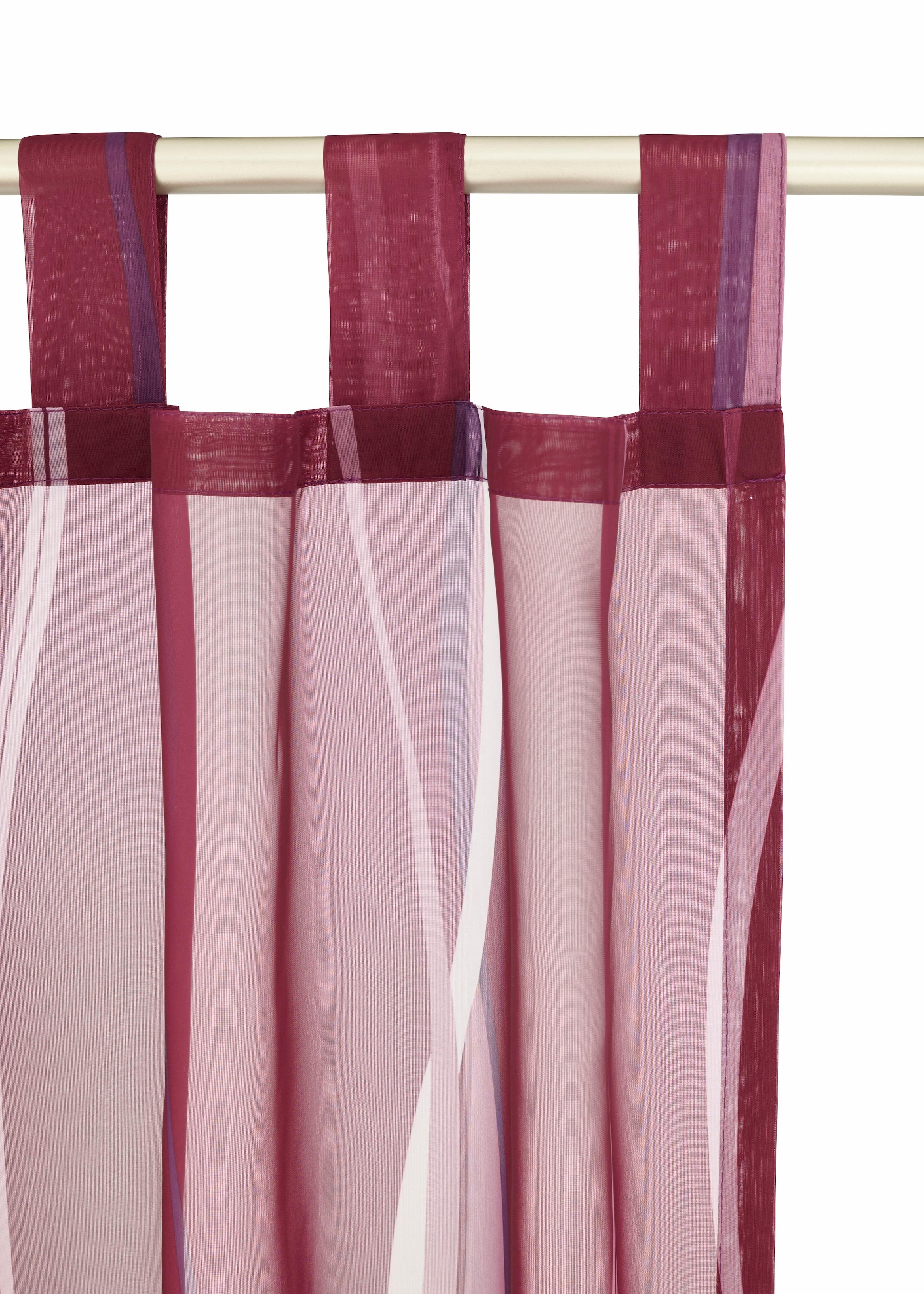 Gardine Voile, my »Dimona«, St.), 2er-Set, Wellen (2 home Polyester,