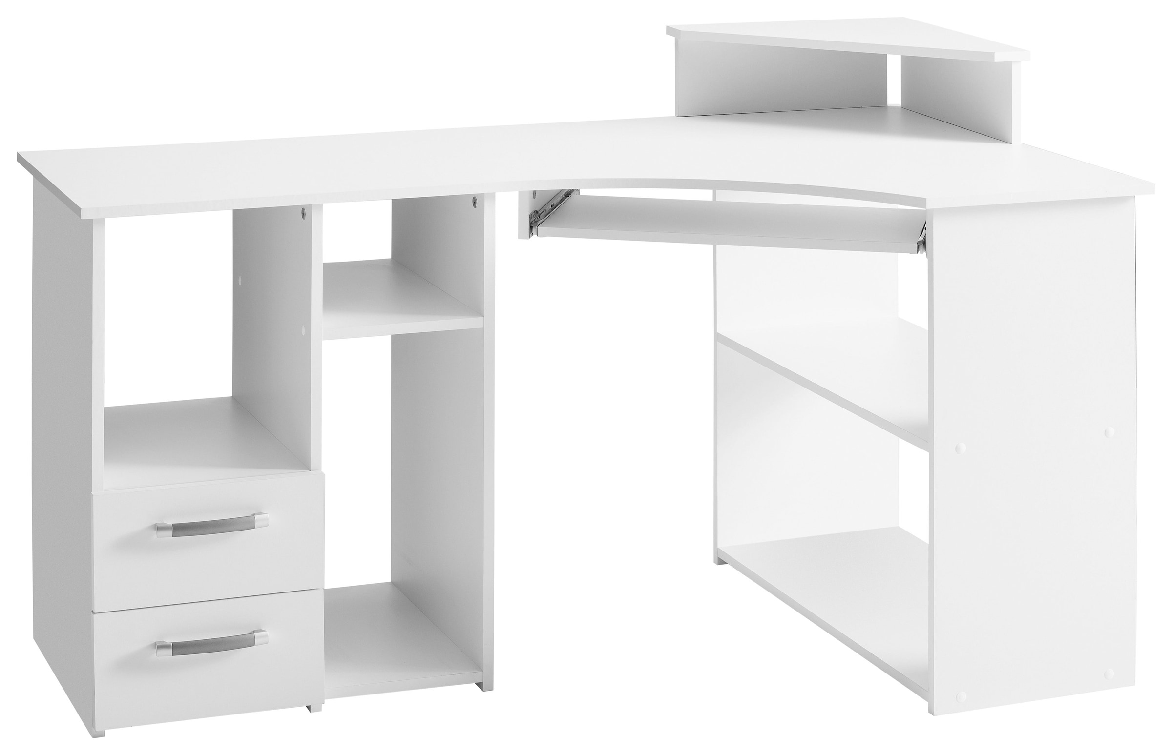 cm, auf und Schreibtisch mit kaufen VOGL Möbelfabrik Towerfach Breite Rechnung Tastaturauszug »Sam«, 137