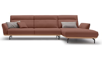 hülsta sofa Ecksofa »hs.460«, Sockel in Eiche, Winkelfüße in Umbragrau, Breite 338 cm kaufen