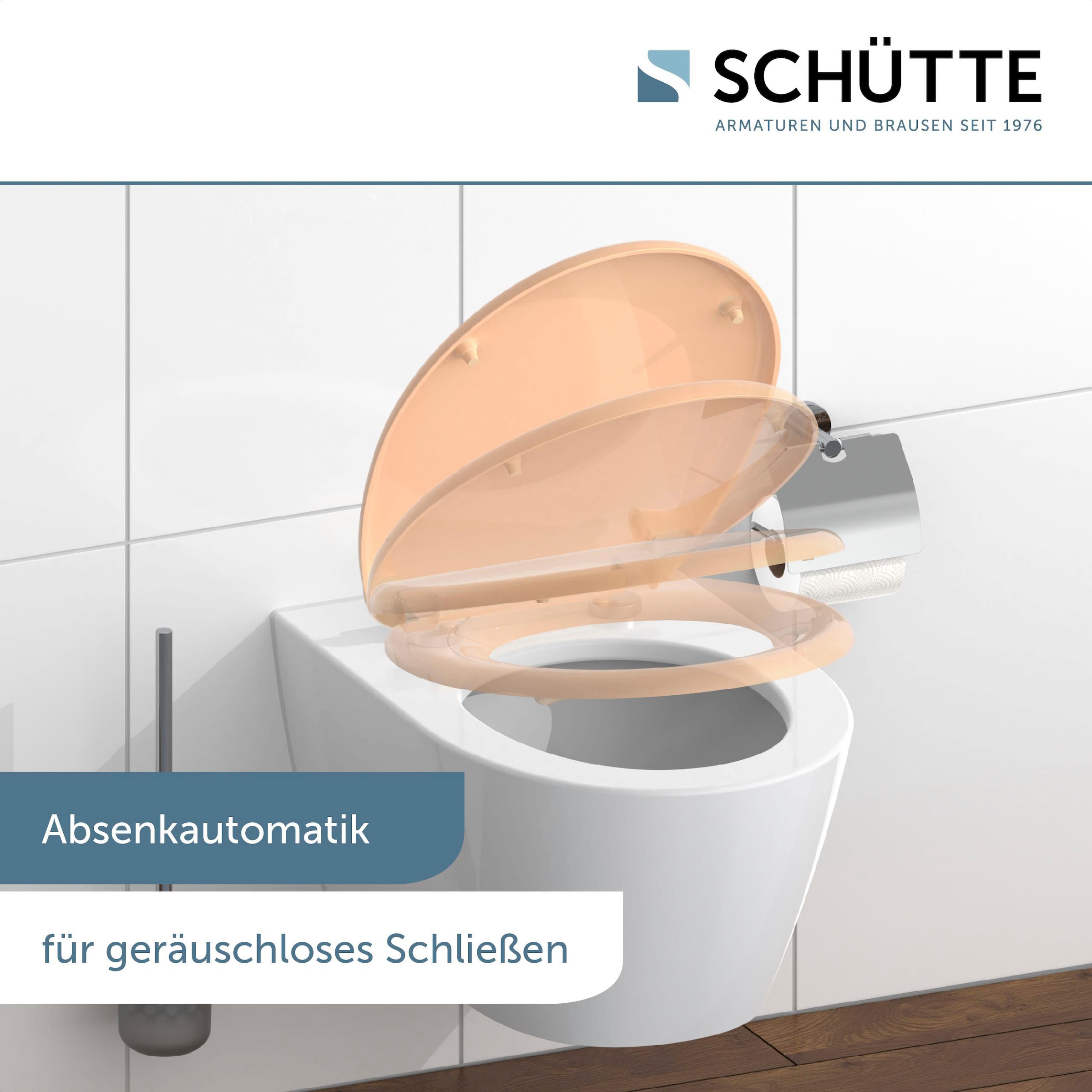 Schütte WC-Sitz, mit Absenkautomatik und Schnellverschlusstechnik