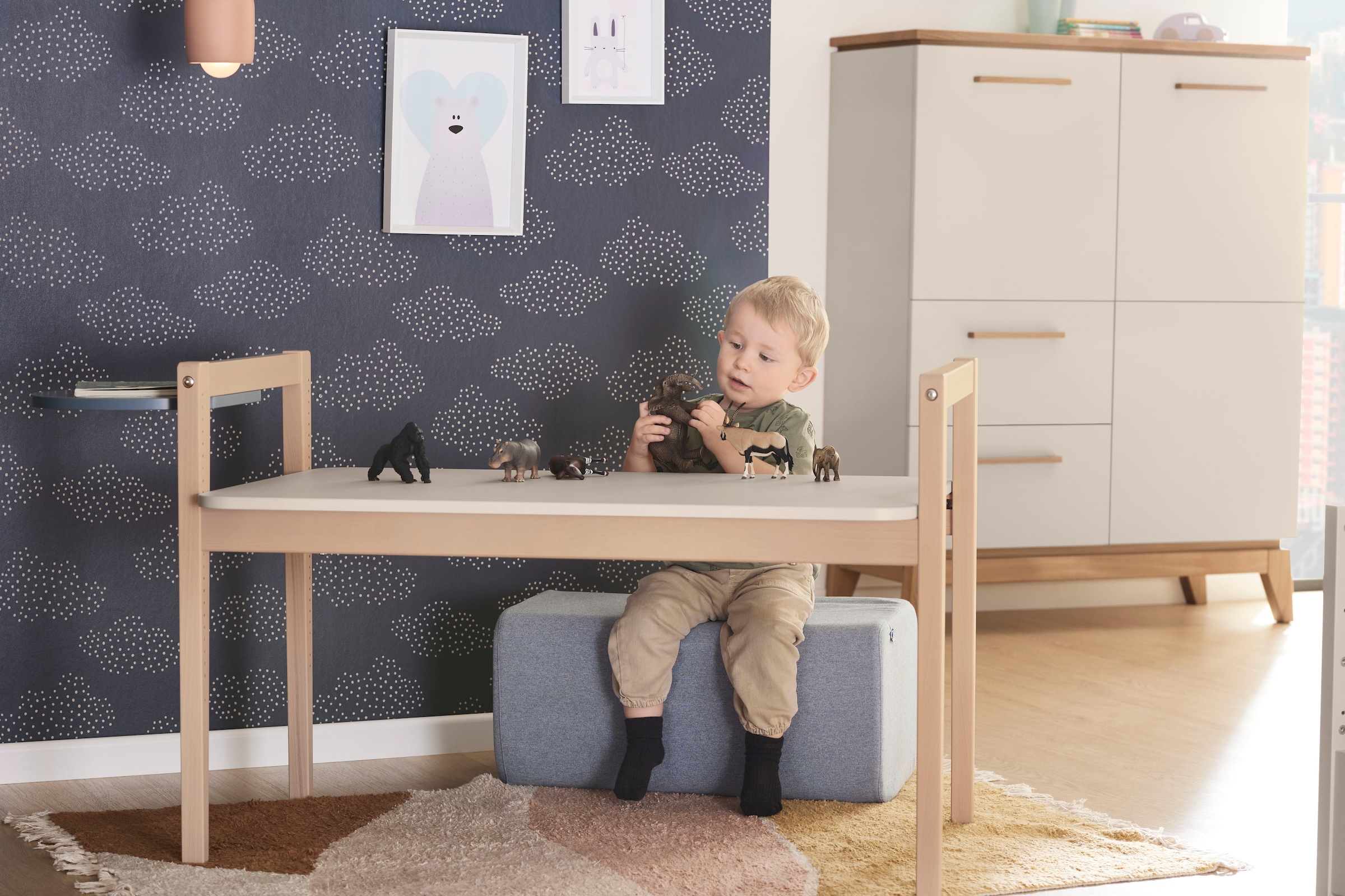 PAIDI Tischplatte »LITTLE CLOUD« Umbau zum höhenverstellbaren Spieltisch oder Maltisch