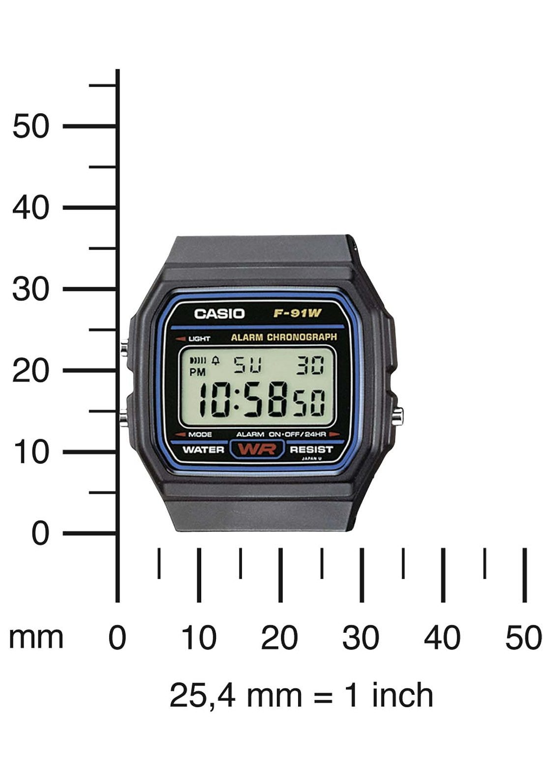 Casio Collection Chronograph »F-91W-1YEG«