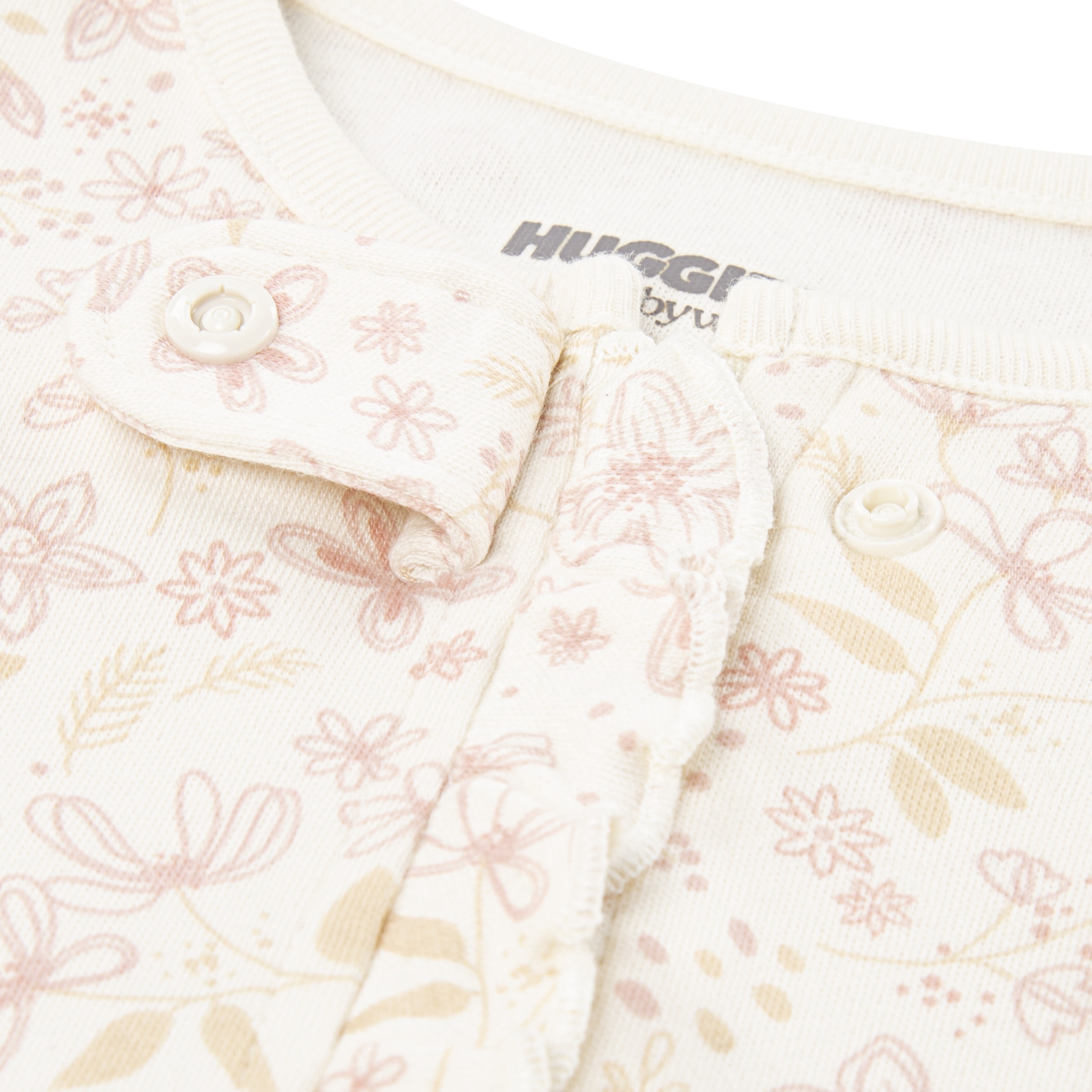 HUGGIES babywear Strampler »HUGG FOOTED COVERALL«, Verdeckter Reißverschluss mit Kinnschutz