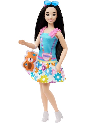 Mattel® Anziehpuppe »My First Barbie Core Doll with Fox (schwarze Haare)«, Größe ca.... kaufen