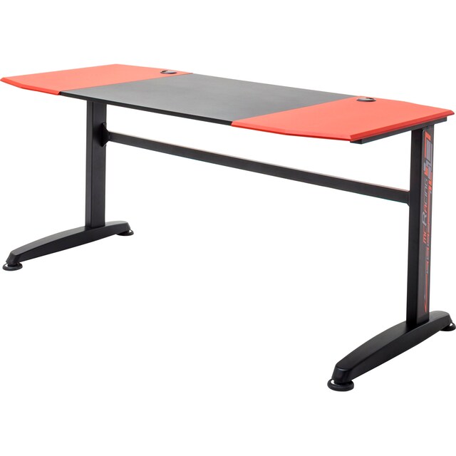 MCA furniture Gamingtisch »mcRacing«, Game Desk mcRacing,  Schwarz-Rot-Schwarz auf Rechnung kaufen