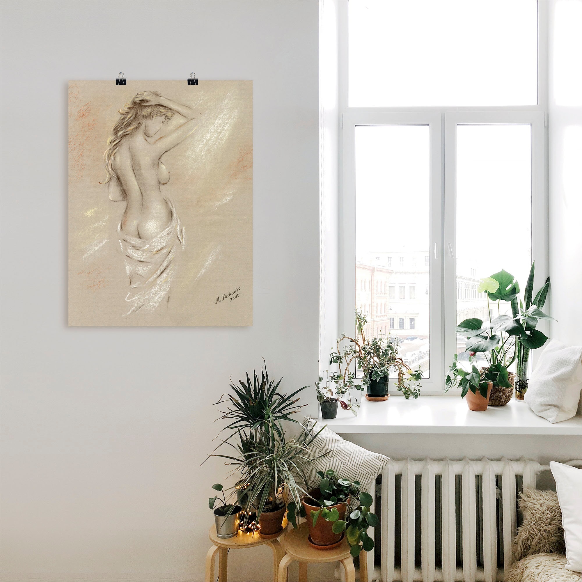 Artland Wandbild »Reizvolle Rundungen - weiblicher Akt« Frau 1 Stk. tlg. als Leinwandbild, Poster, Wandaufkleber in verschied. Größen