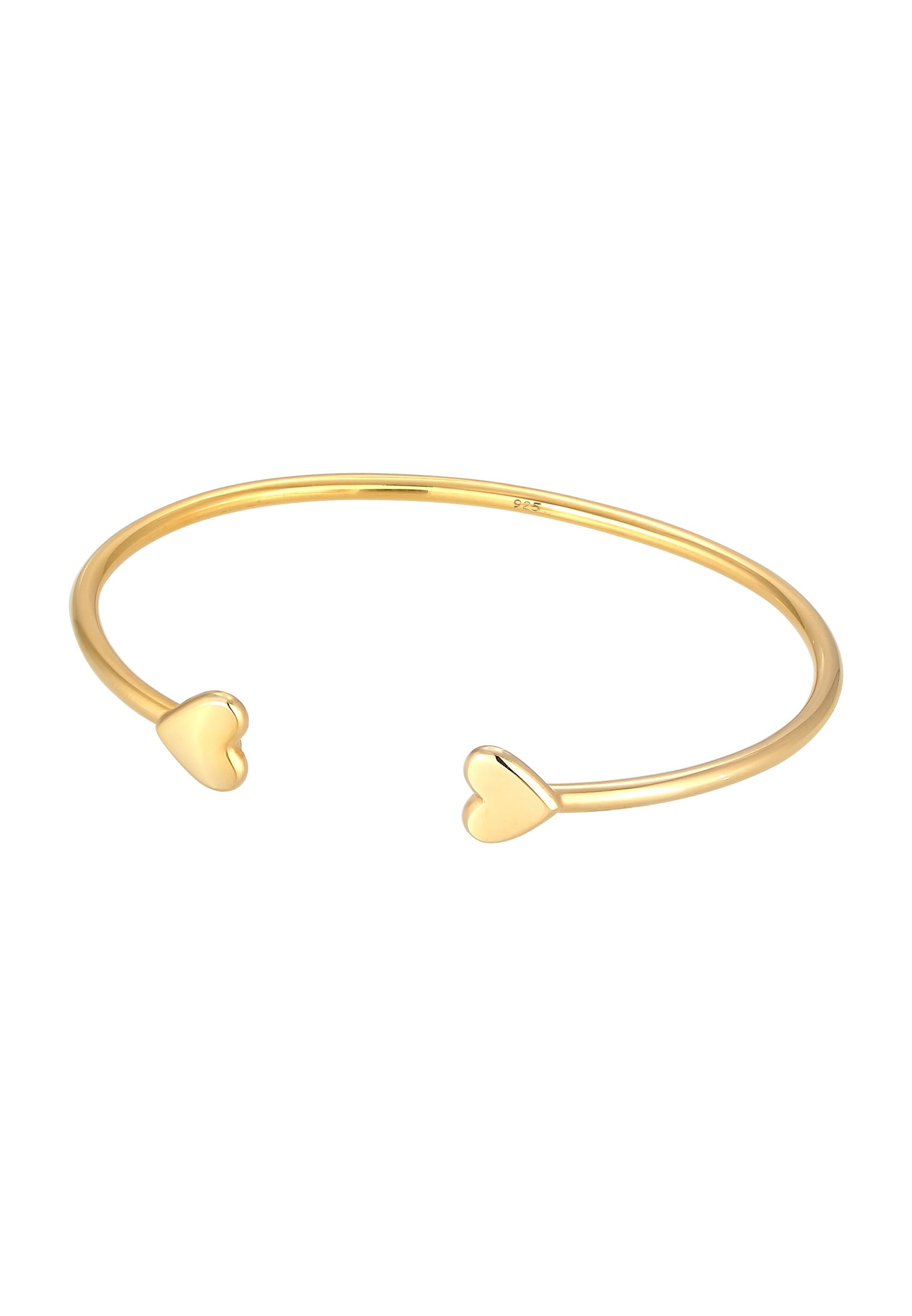 Elli Premium Armreif »Armband Armreif Herz Liebe Love 925 Sterling Silber«