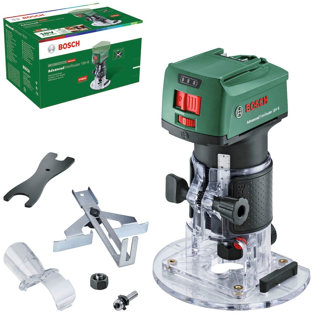 Bosch Home & Garden Akku-Fräse »AdvancedTrimRouter 18V-8 Solo Tool«