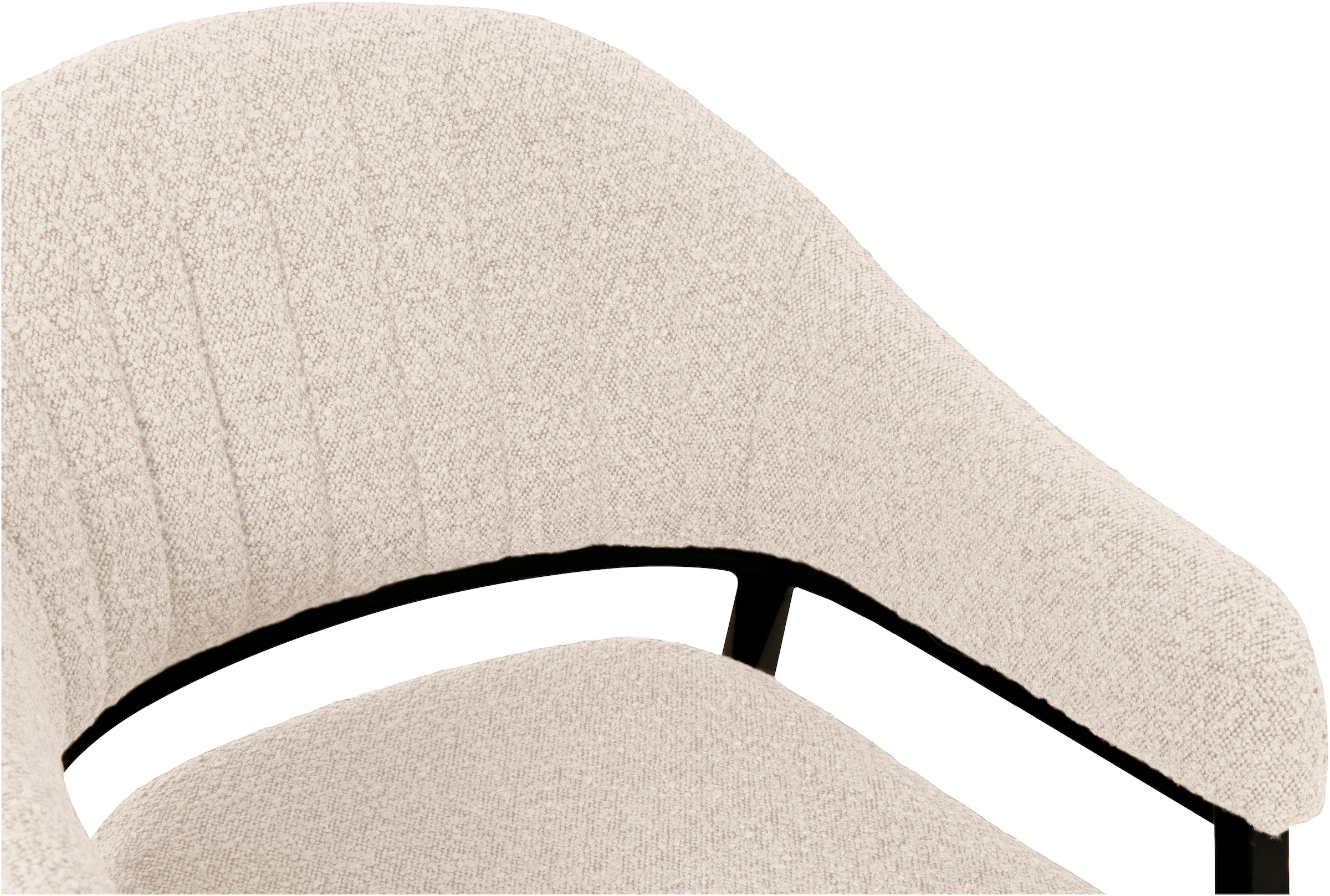 OMG Design Armlehnstuhl »Roma«, (Set), 2 St., Stoff, bequemer Esszimmerstuhl, Polsterstuhl mit Bouclé Bezug