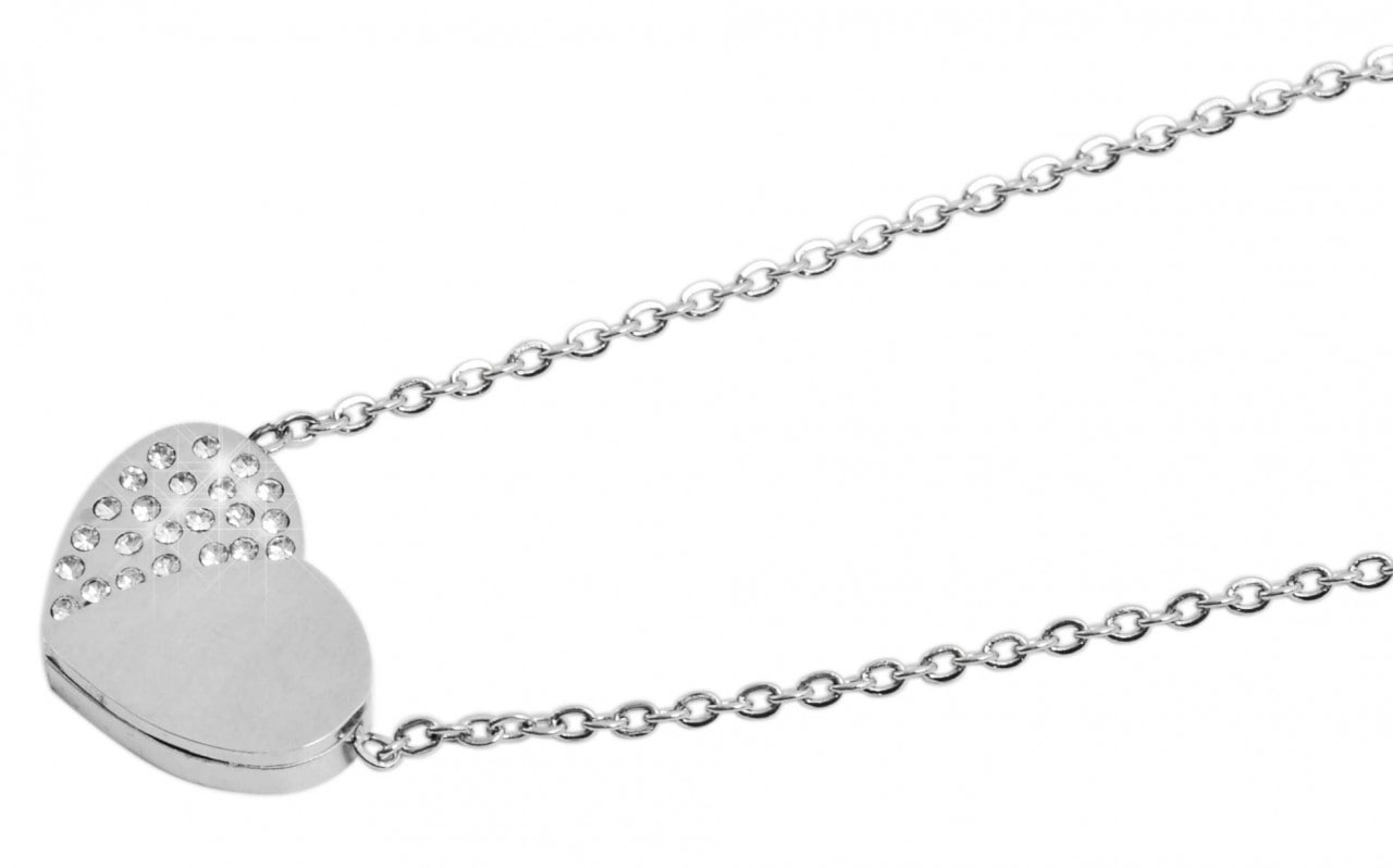 Adelia´s Kette mit Anhänger »Adelia's Damen Edelstahl Halskette mit Anhänger Herz 43 cm + 5.0 cm«