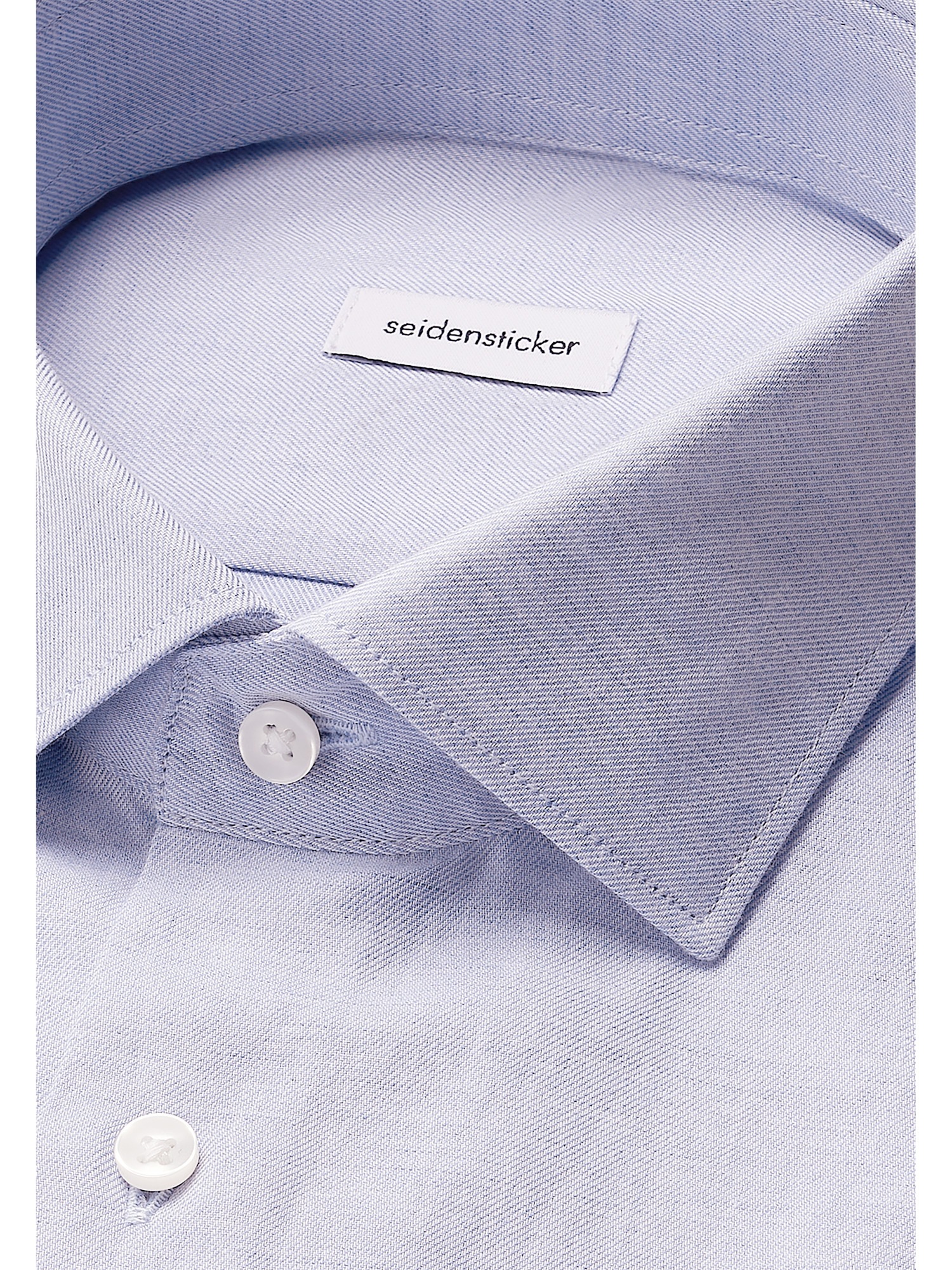 seidensticker Flanellhemd »Schwarze Rose« Slim 1/1 Kentkragen Uni