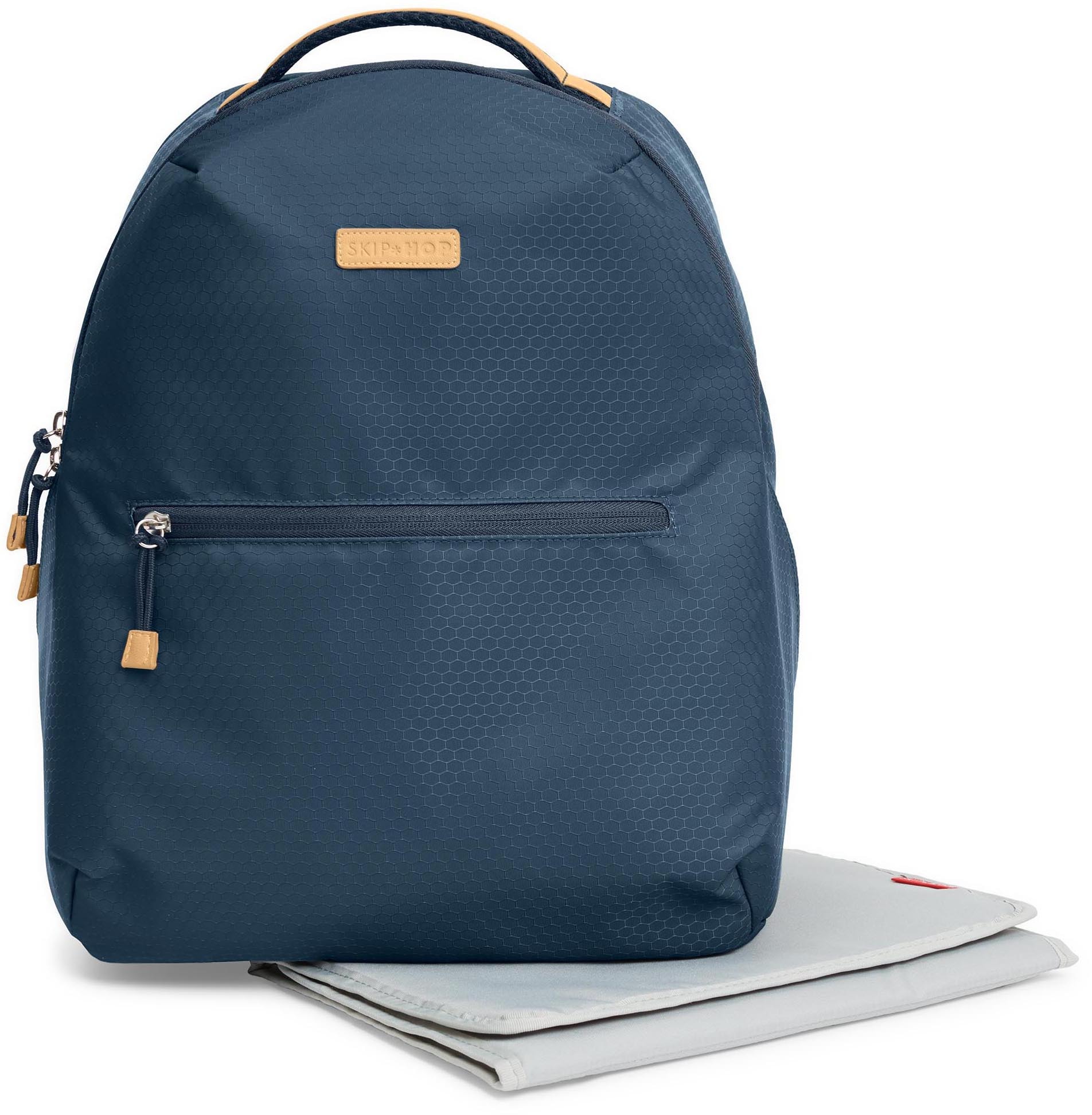 Skip Hop Wickelrucksack »Go Envi, blau-grau«, aus recyceltem Material