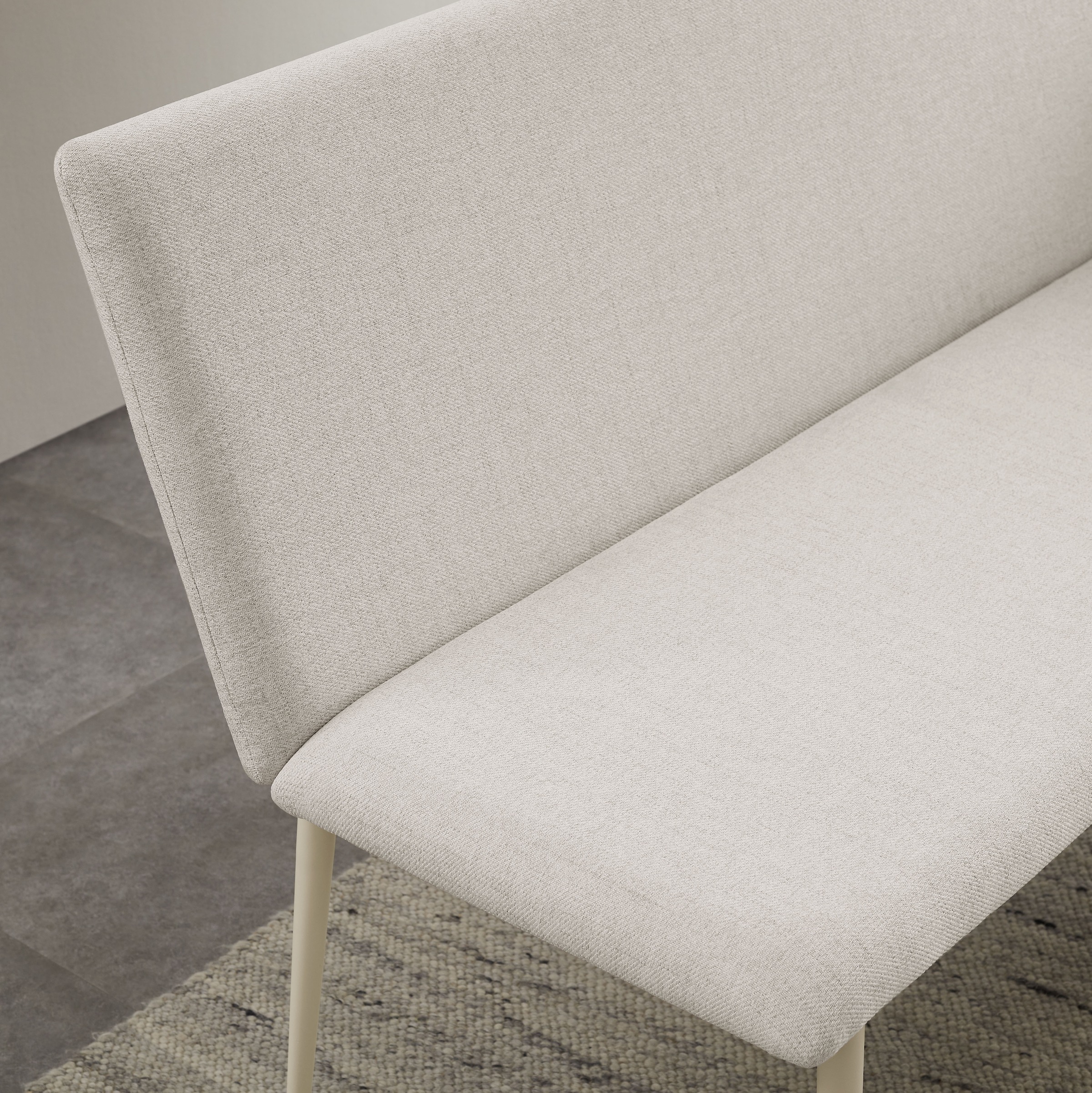 OTTO home Bank »Cassy« pflegeleichter Strukturstoff, Kufen Metallgestell, Breite 122 cm