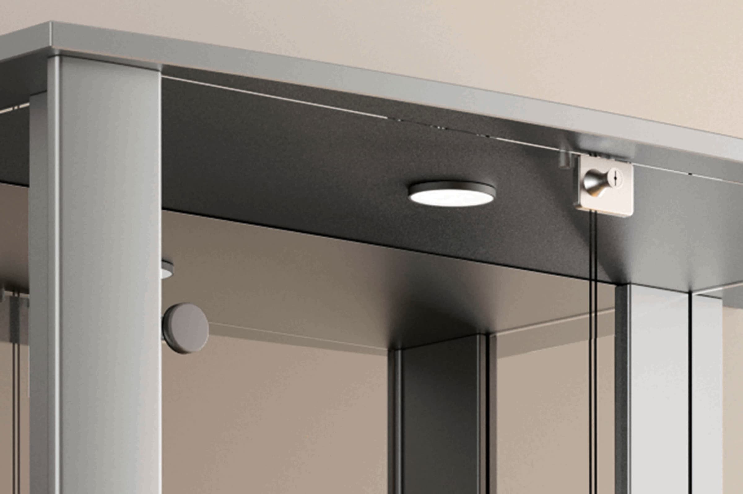 fif möbel Vitrine »STELLA« Standvitrine/Glasvitrine 2x Glastür,perfekt für Sammler,Sammlervitrine