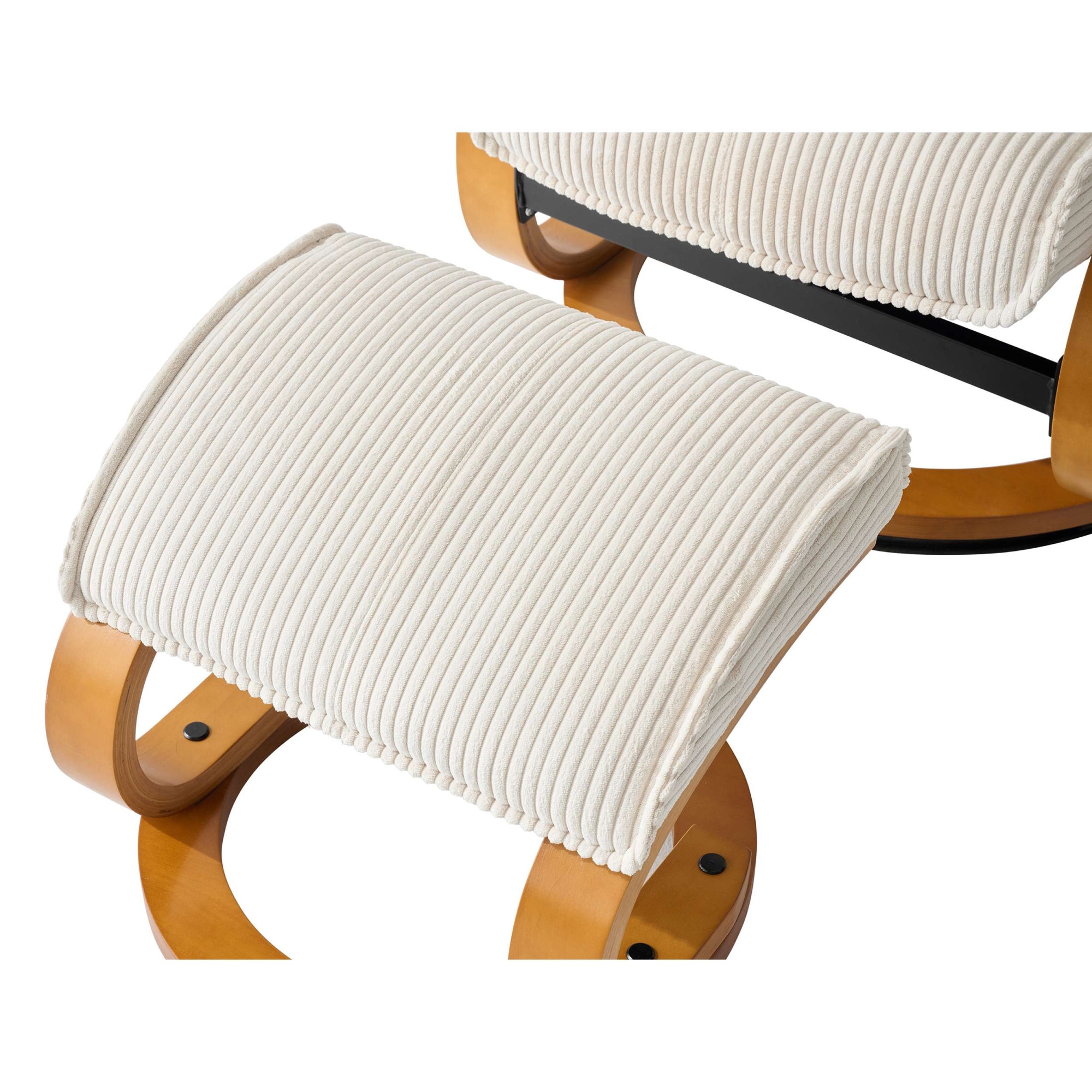 OTTO home Relaxsessel »mit Hocker PARIS neu: Cord - OTTO. Verlässliche Qualität.« bestehend aus Sessel und Hocker,  manuelle Relaxfunktion mit Drehfunktion, neu: Cord-Bezug