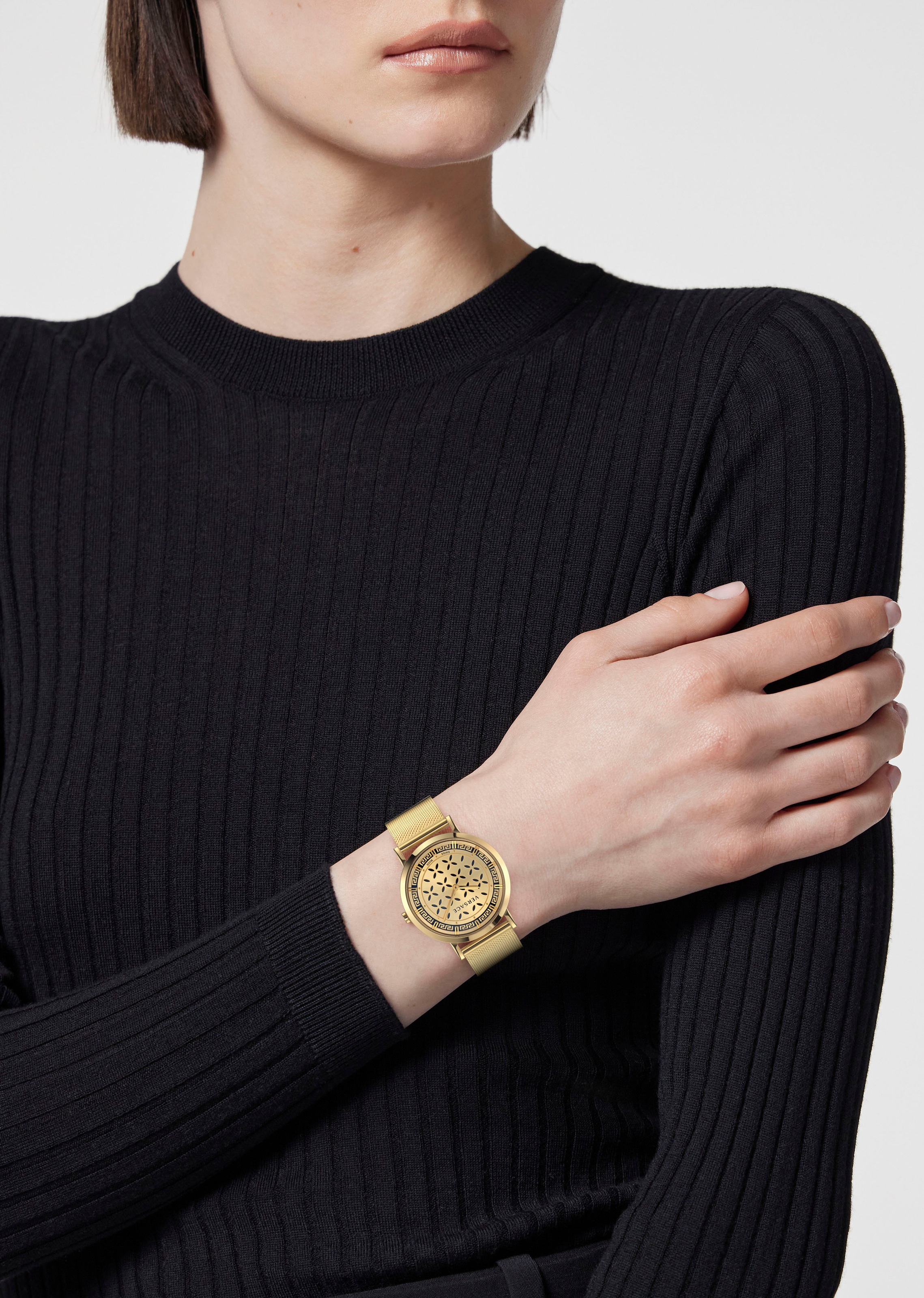 Versace Quarzuhr »NEW GENERATION«, Armbanduhr, Damenuhr, Saphirglas, Swiss Made, analog