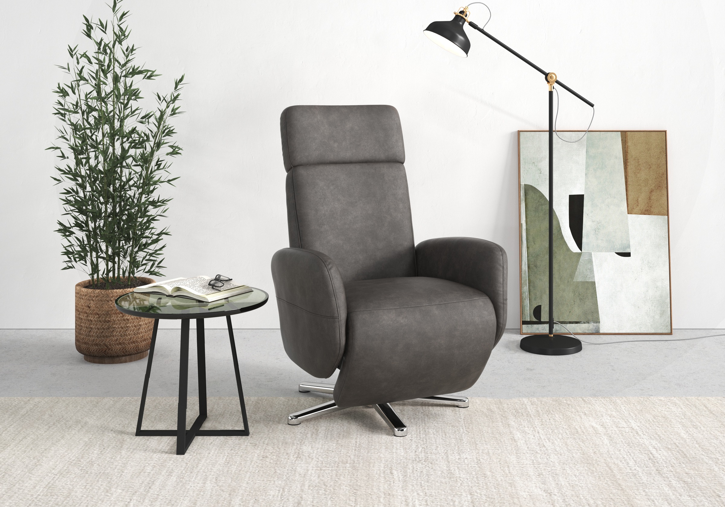 sit&more TV-Sessel "Grenoble, inkl. Kopfteilverstellung" wahlweise mit 2 Motoren, Akku & Aufstehhilfe