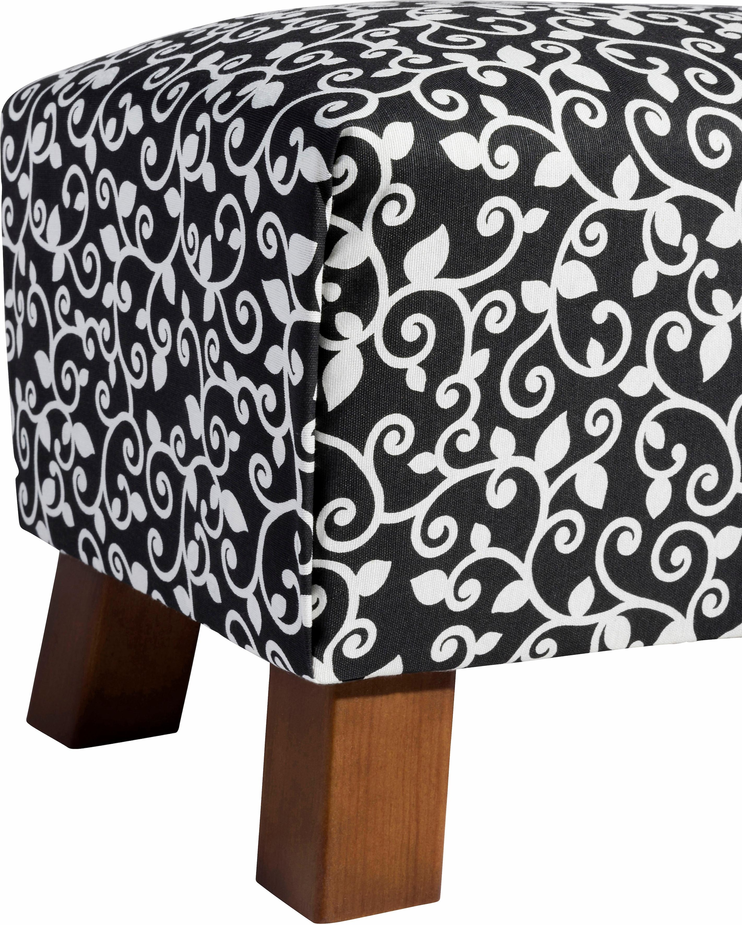 Max Winzer® Fußhocker »Footstool«, Minihocker Breite 40 cm, mit Ornamenten
