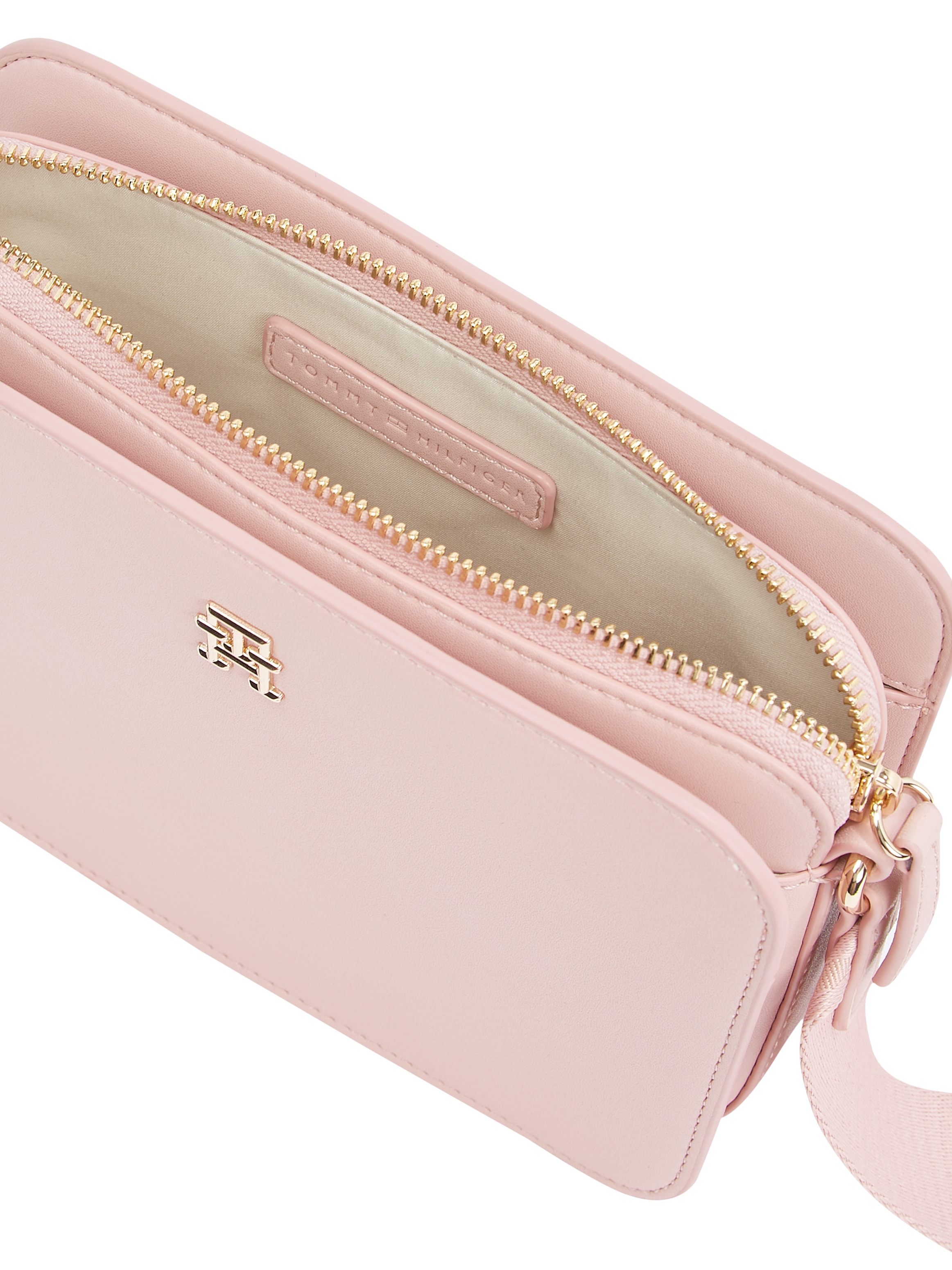Tommy Hilfiger Kameratasche »TH LOGOTAPE CAMERA BAG«, Damen Umhängetasche, Minibag, Schultertasche mit TH-Logo-Emblem