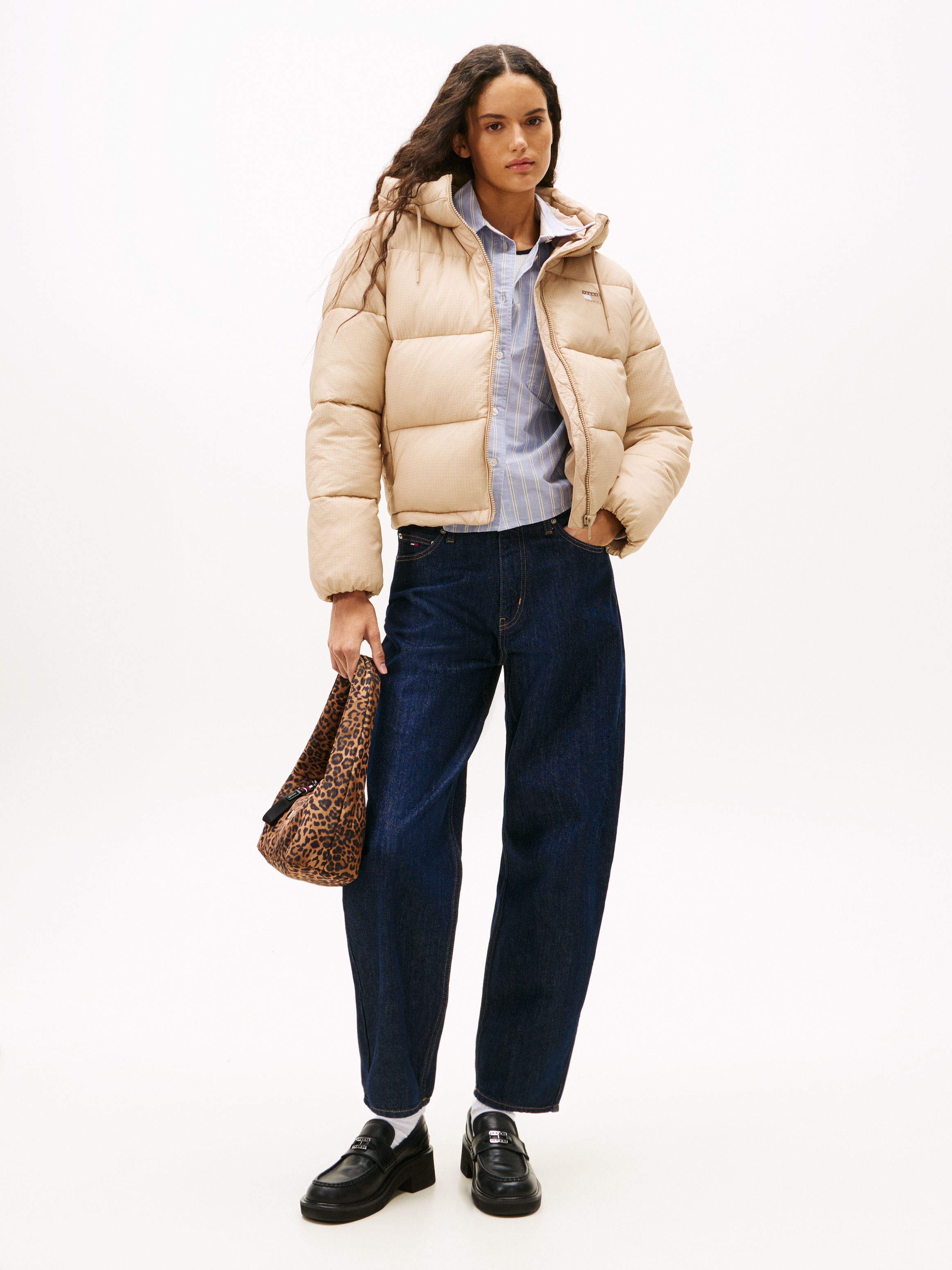 Tommy Jeans Steppjacke »TJW HOODED PUFFER JACKET« mit Kapuze