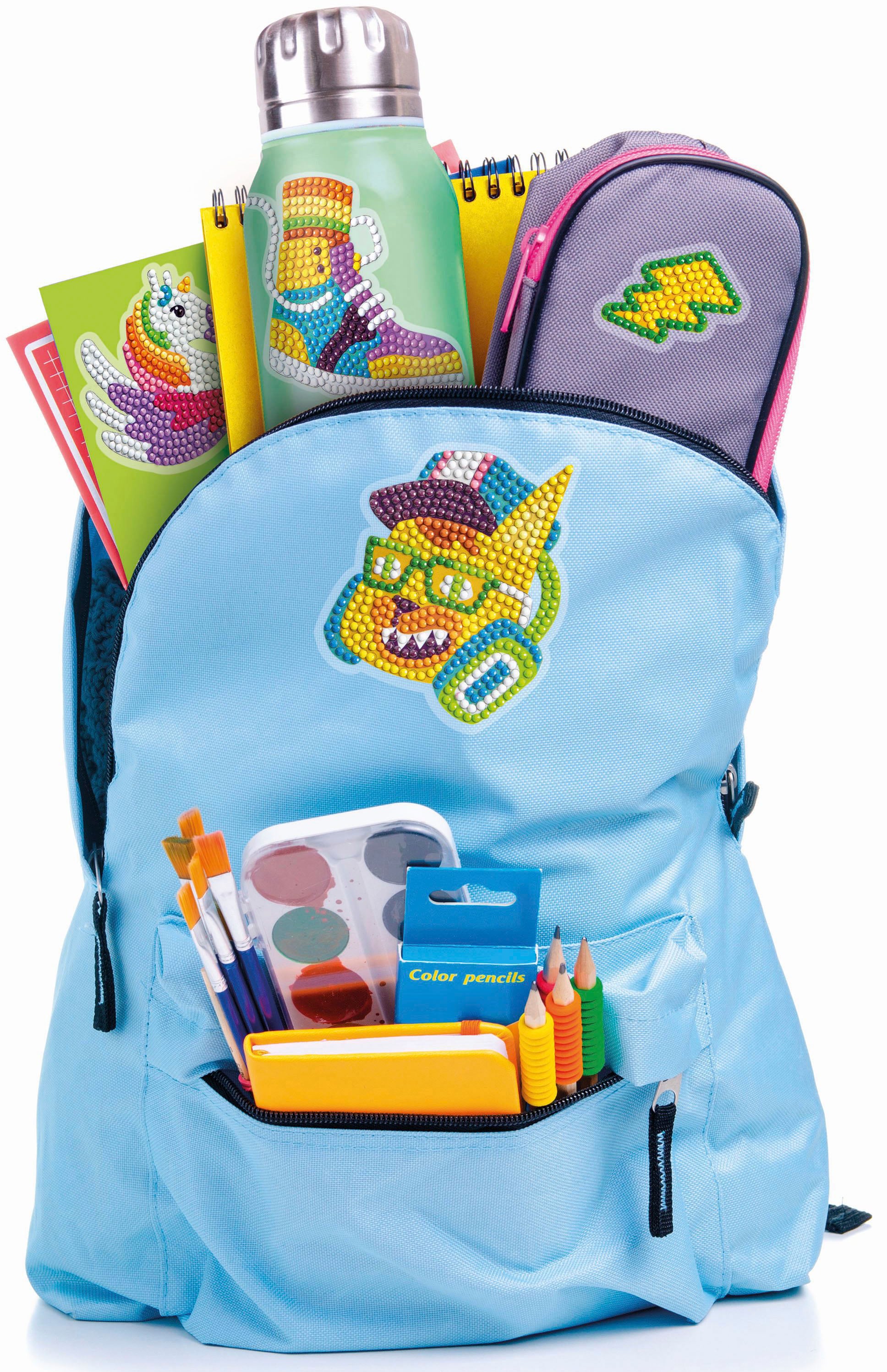 Clementoni® Kreativset »idea! Funkelnde 3D-Sticker«, Made in Europe