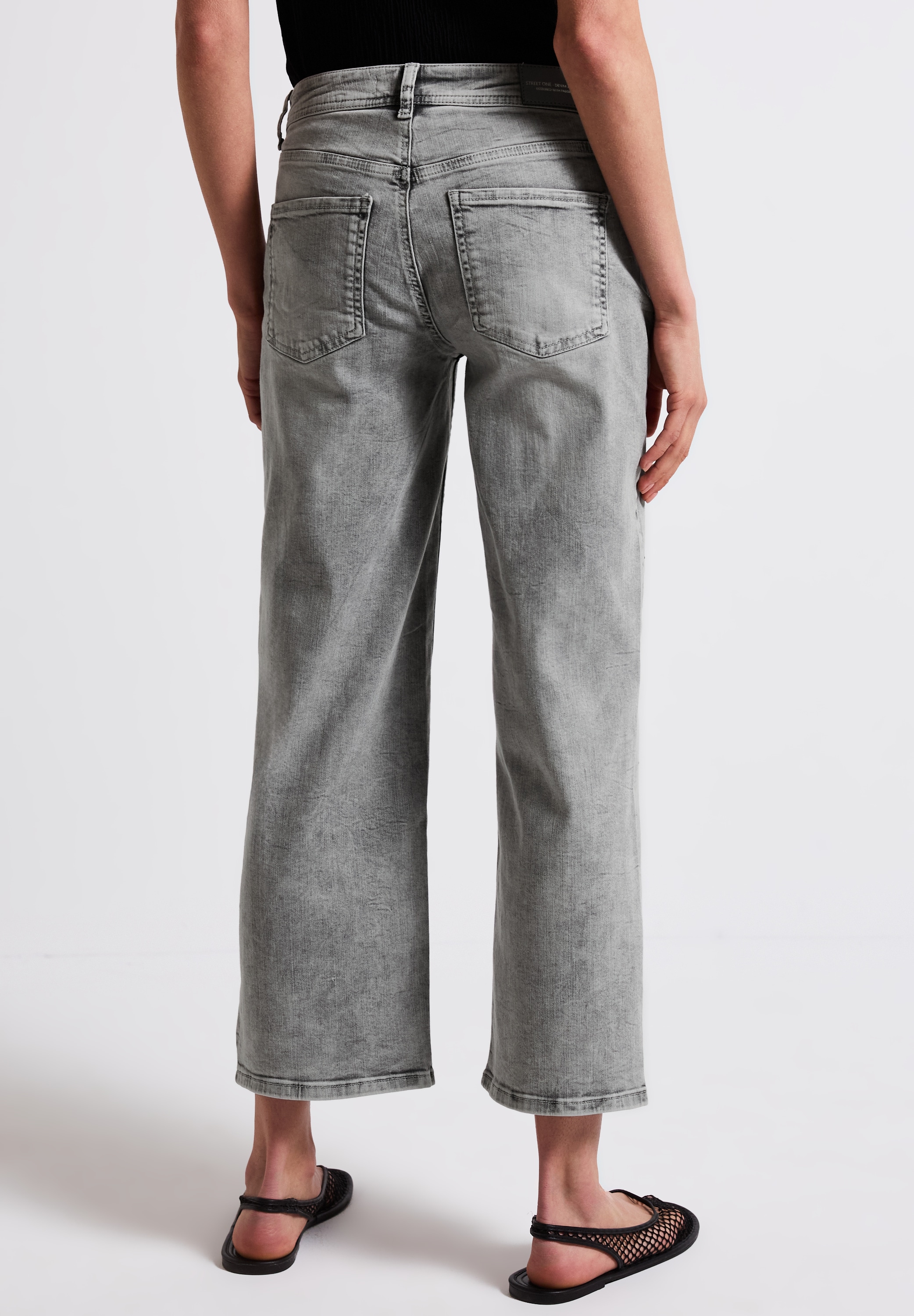 STREET ONE Straight-Jeans, mit Glitzersteine