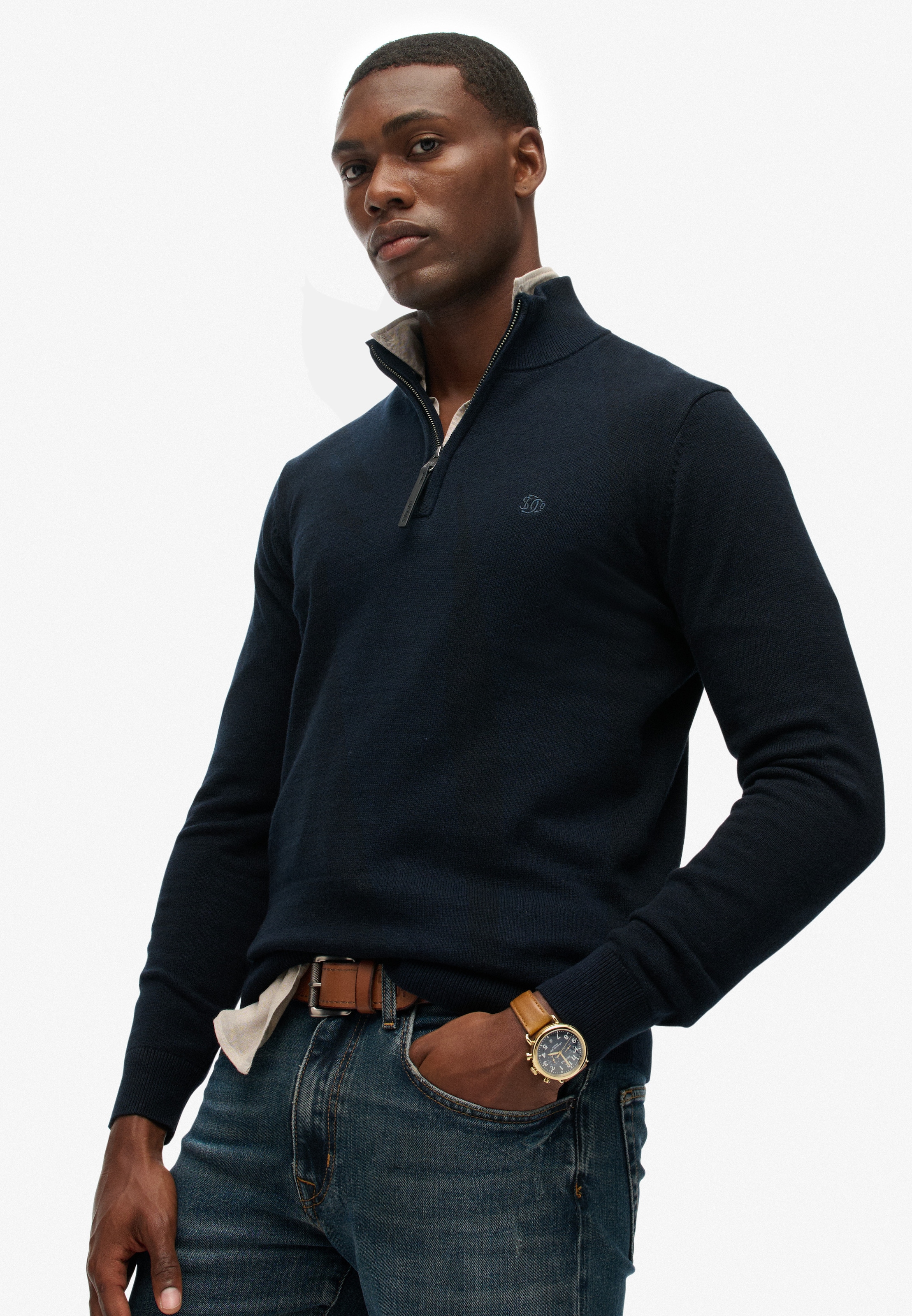 Superdry Troyer »ESSENTIALS COTTON HALF ZIP«