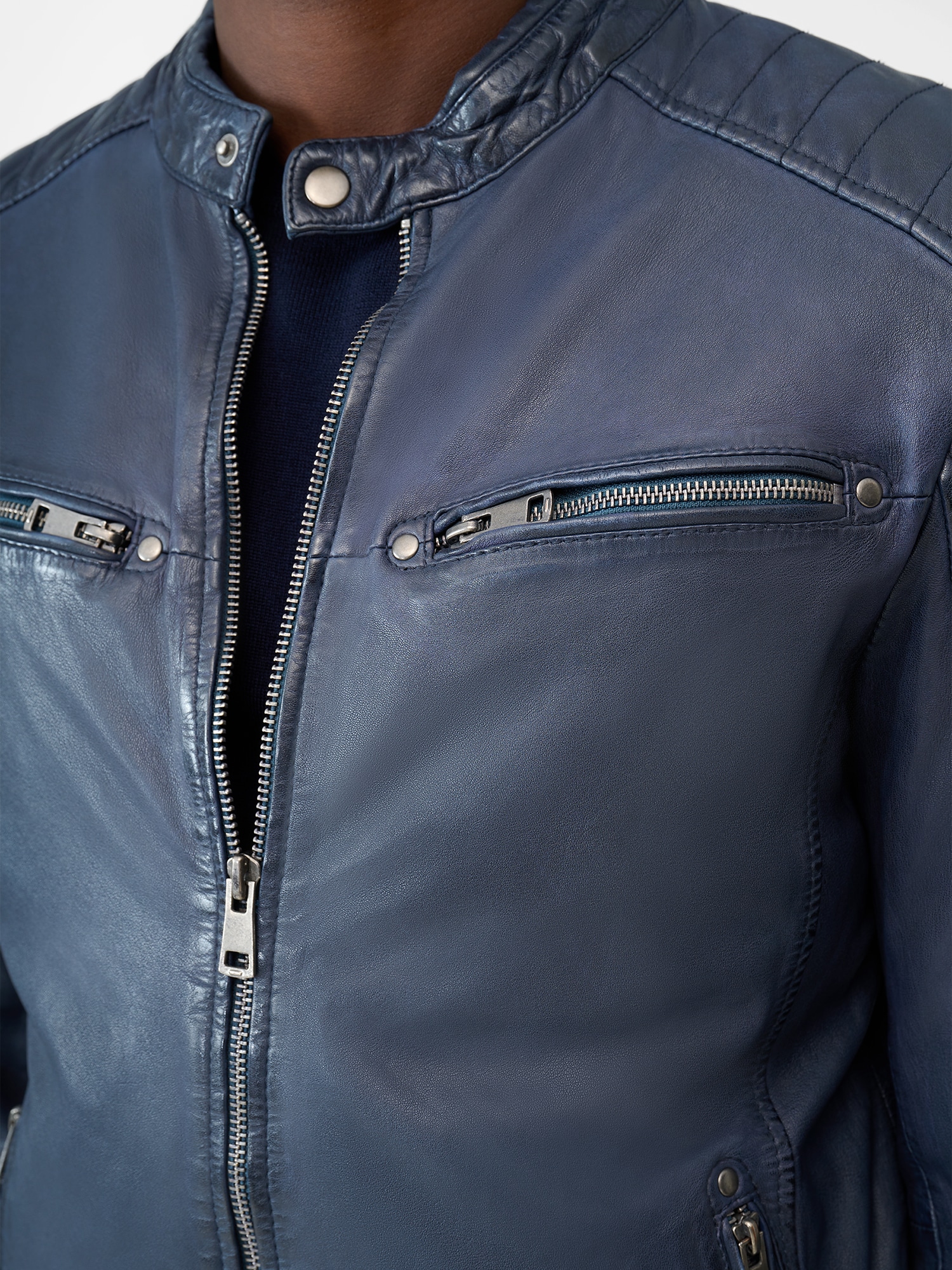 RICANO Bikerjacke »Lederjacke Gerard« Handgefertigt aus echtem Leder