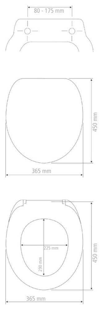 WENKO WC-Sitz »Terrazzo High Gloss«, (1 St.), Thermoplast