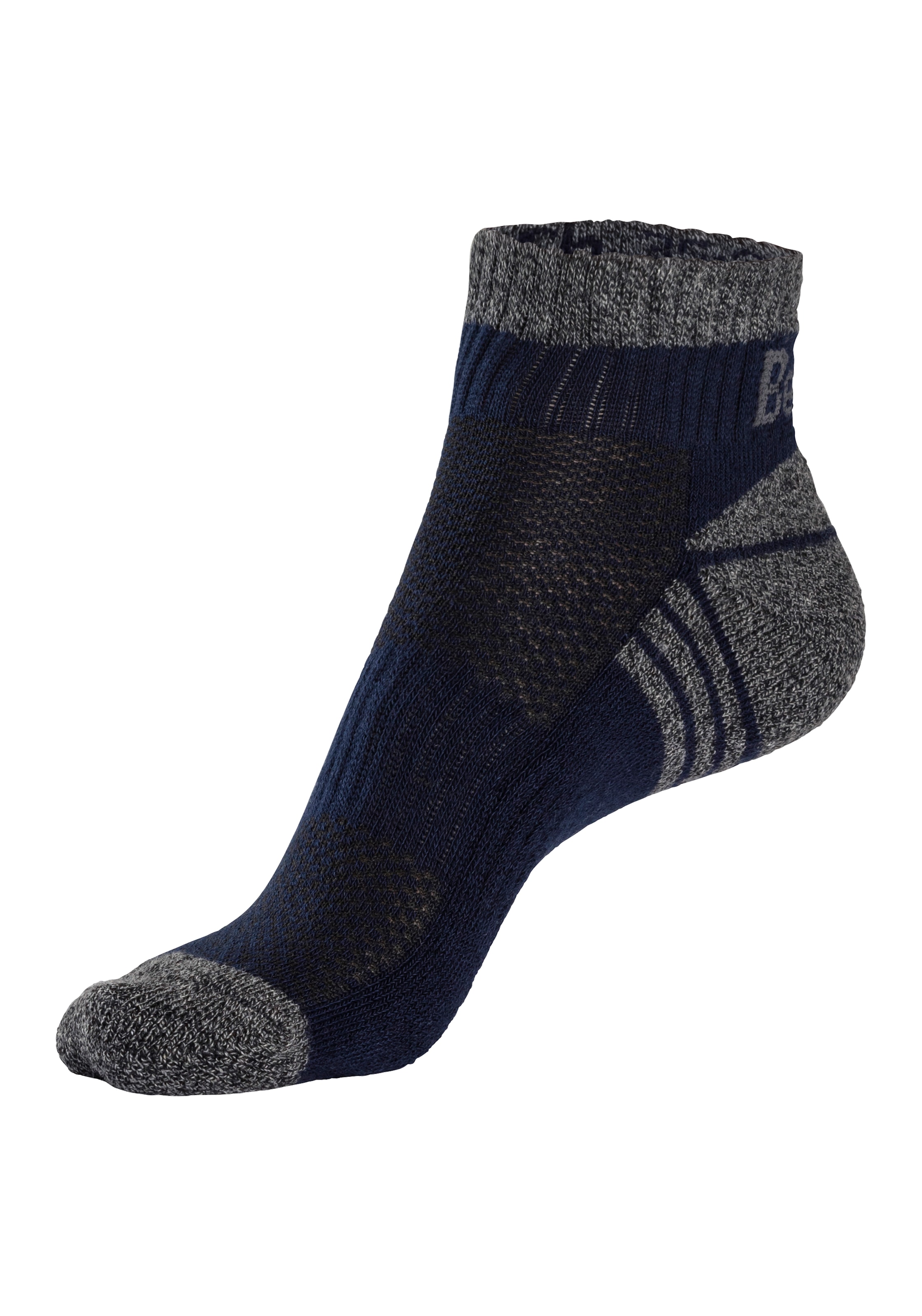 Bench. Kurzsocken, (Packung, 3 Paar), mit Mittelfußgummi und Pikee