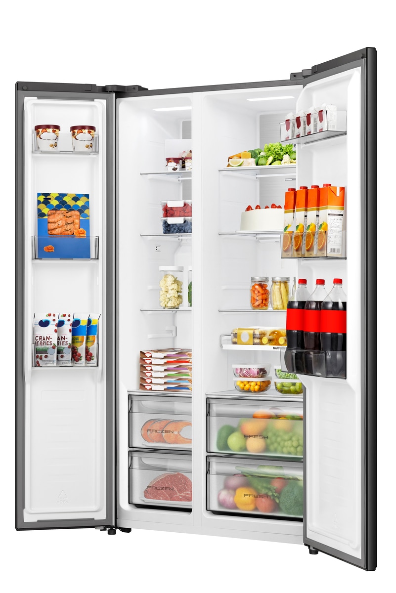 Hisense Side-by-Side »RS3P538NAFE« 178,6 cm hoch 91,1 cm breit einfacher Side by Side mit Premium-Ausstattung