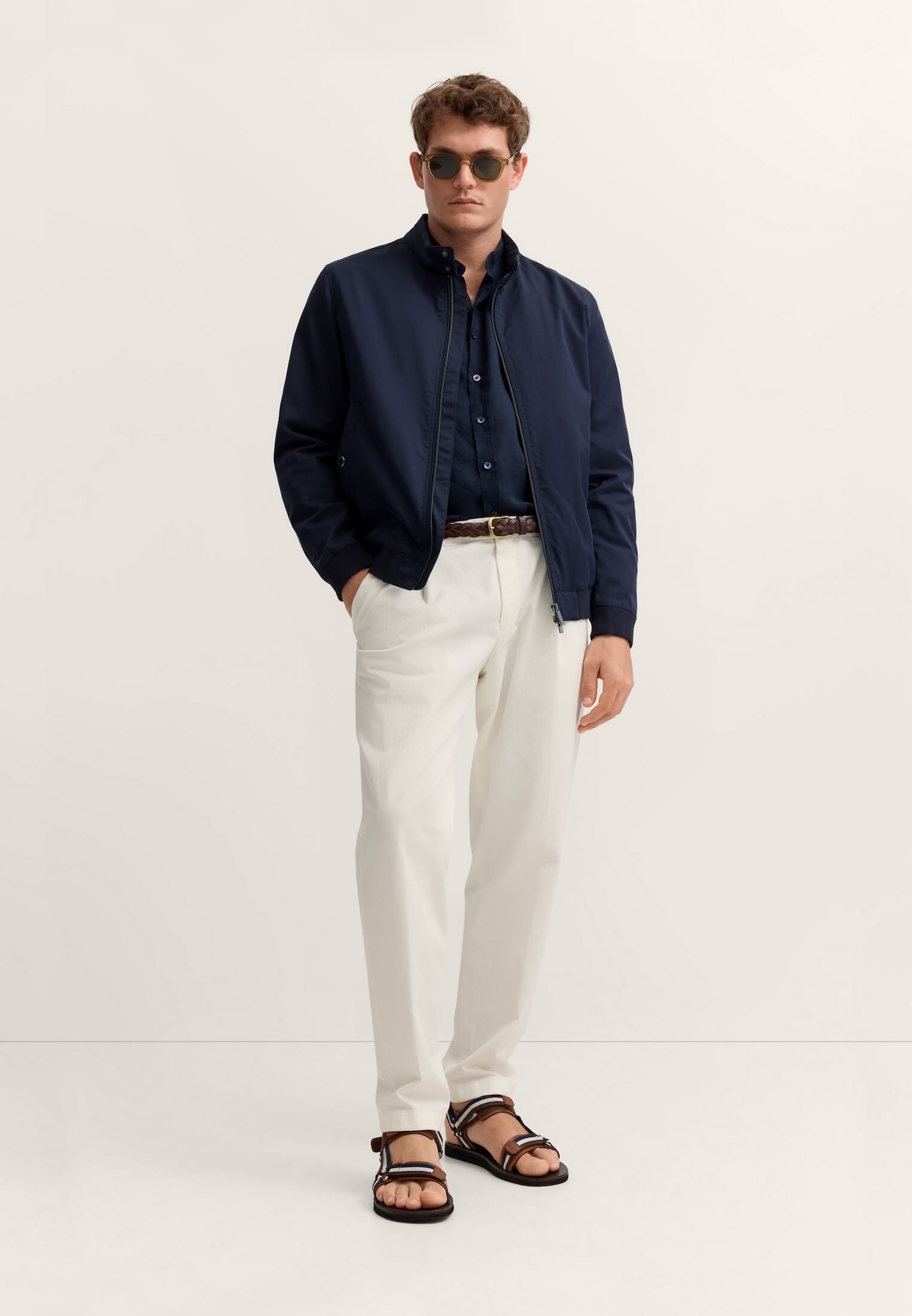 bugatti Blouson »Regular Fit« mit Strick-Einsätzen und Stretch