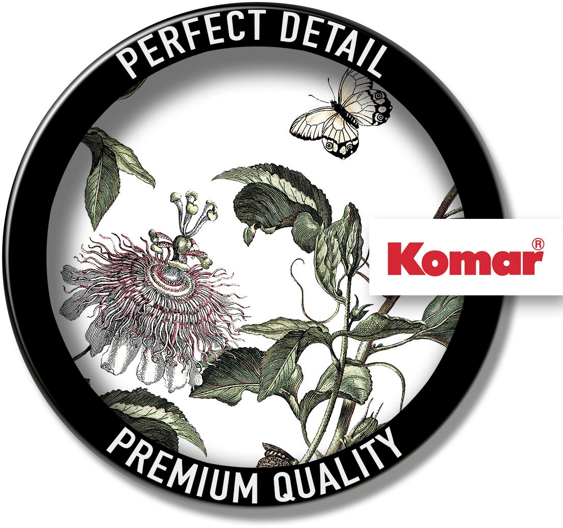 Komar Fototapete »Digitaldruck Vlies - Paradis de Papillons - Größe 400 x 250 cm«, bedruckt, Wohnzimmer, Schlafzimmer